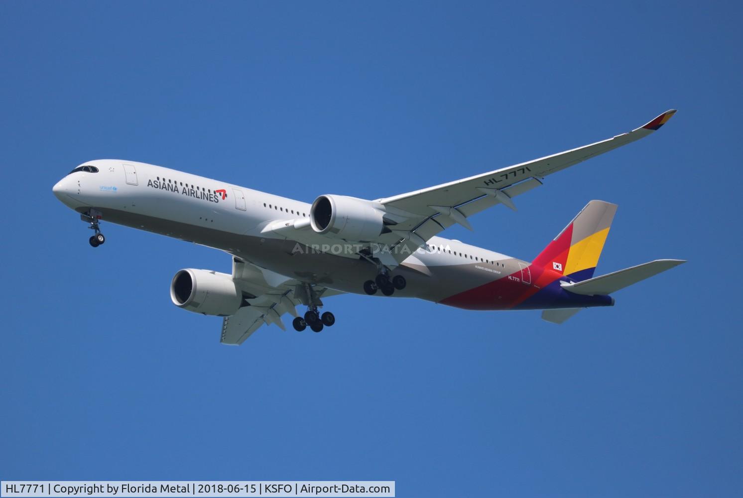 HL7771, 2018 Airbus A350-941 C/N 0198, SFO 2018
