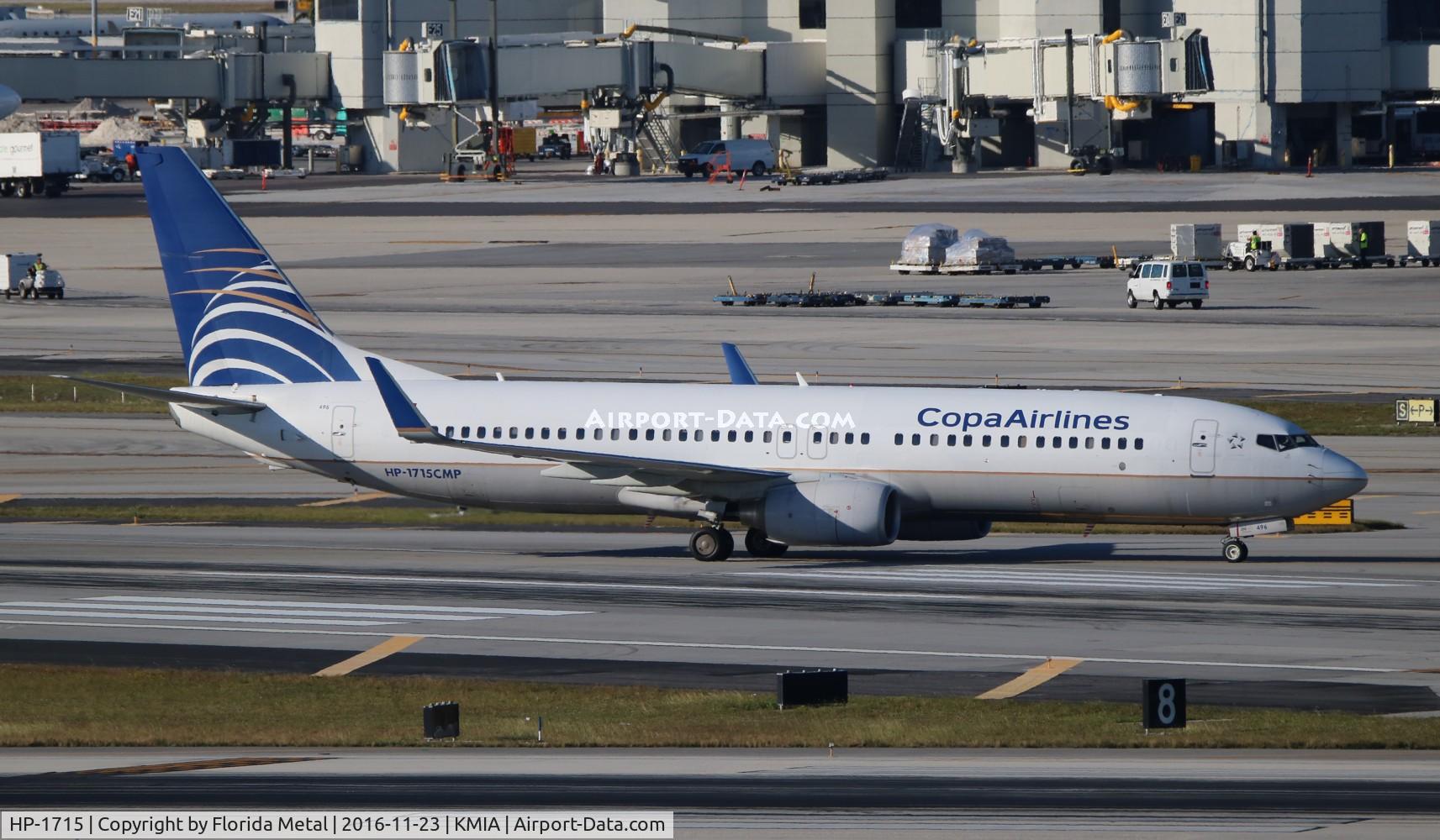 HP-1715, 2010 Boeing 737-8V3 C/N 40361, MIA 2016
