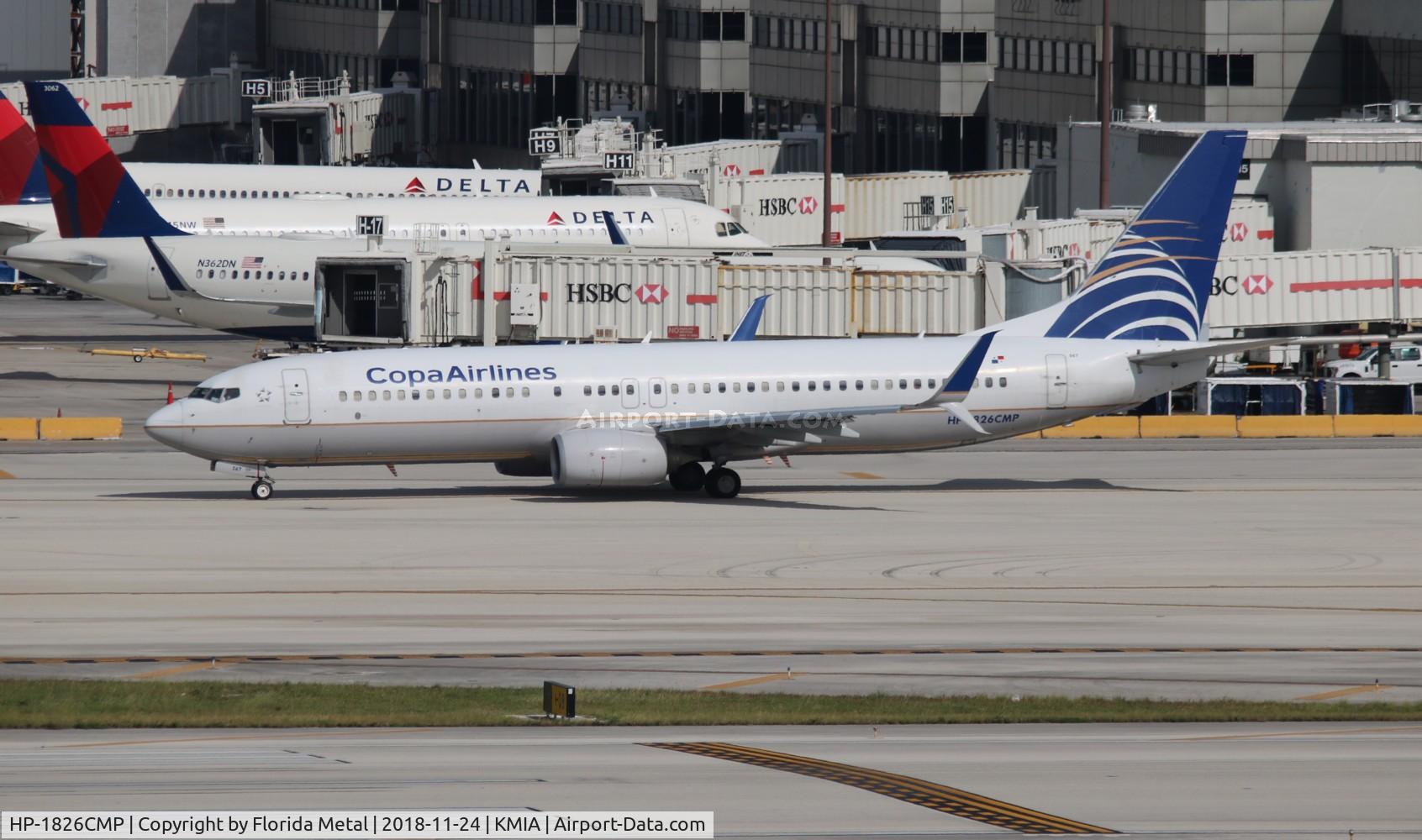 HP-1826CMP, 2012 Boeing 737-86N C/N 38031, MIA 2018