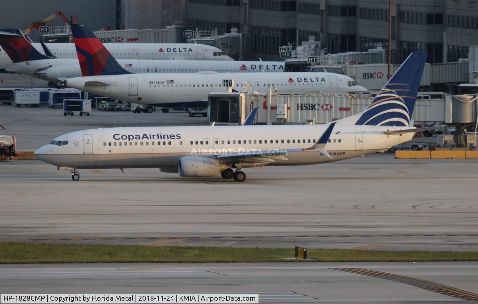 HP-1828CMP, 2012 Boeing 737-8V3 C/N 38879, MIA 2018