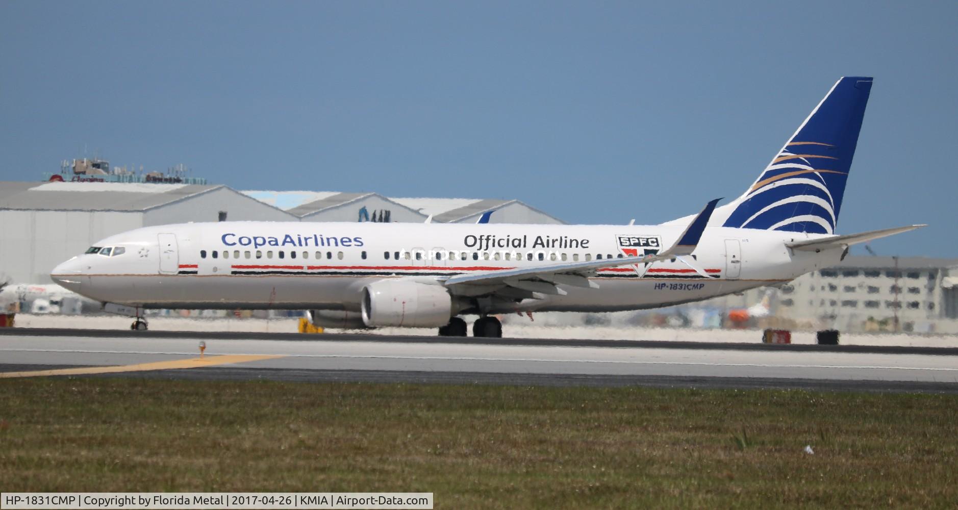 HP-1831CMP, 2013 Boeing 737-8V3 C/N 40788, MIA 2017
