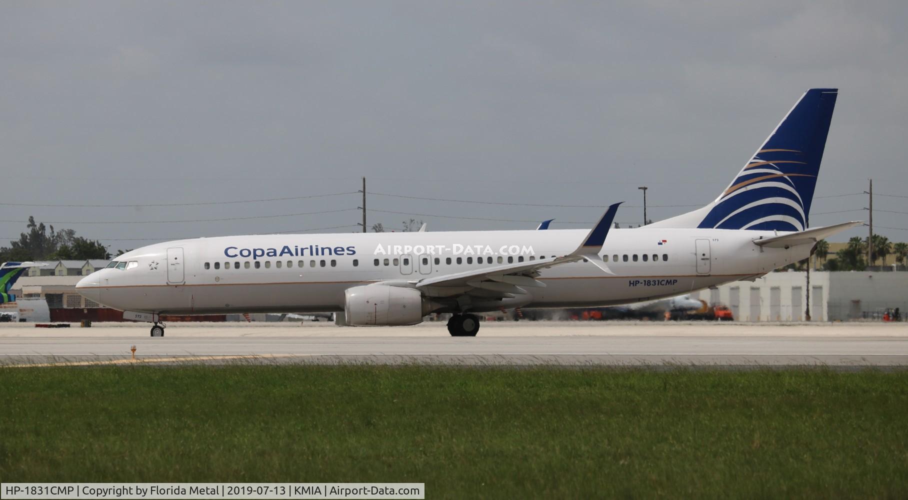 HP-1831CMP, 2013 Boeing 737-8V3 C/N 40788, MIA 2019