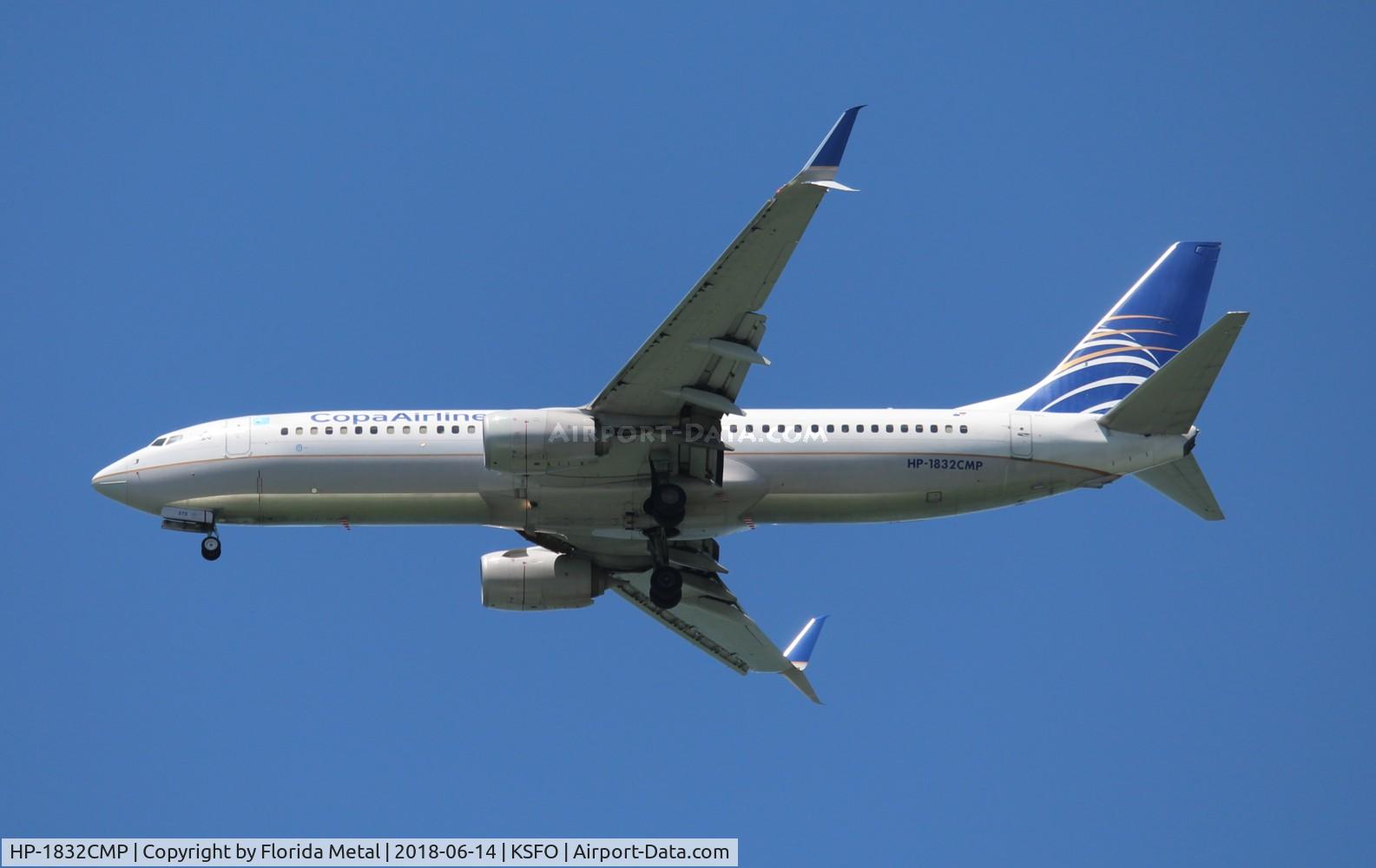 HP-1832CMP, 2013 Boeing 737-8V3 C/N 40789, SFO 2018