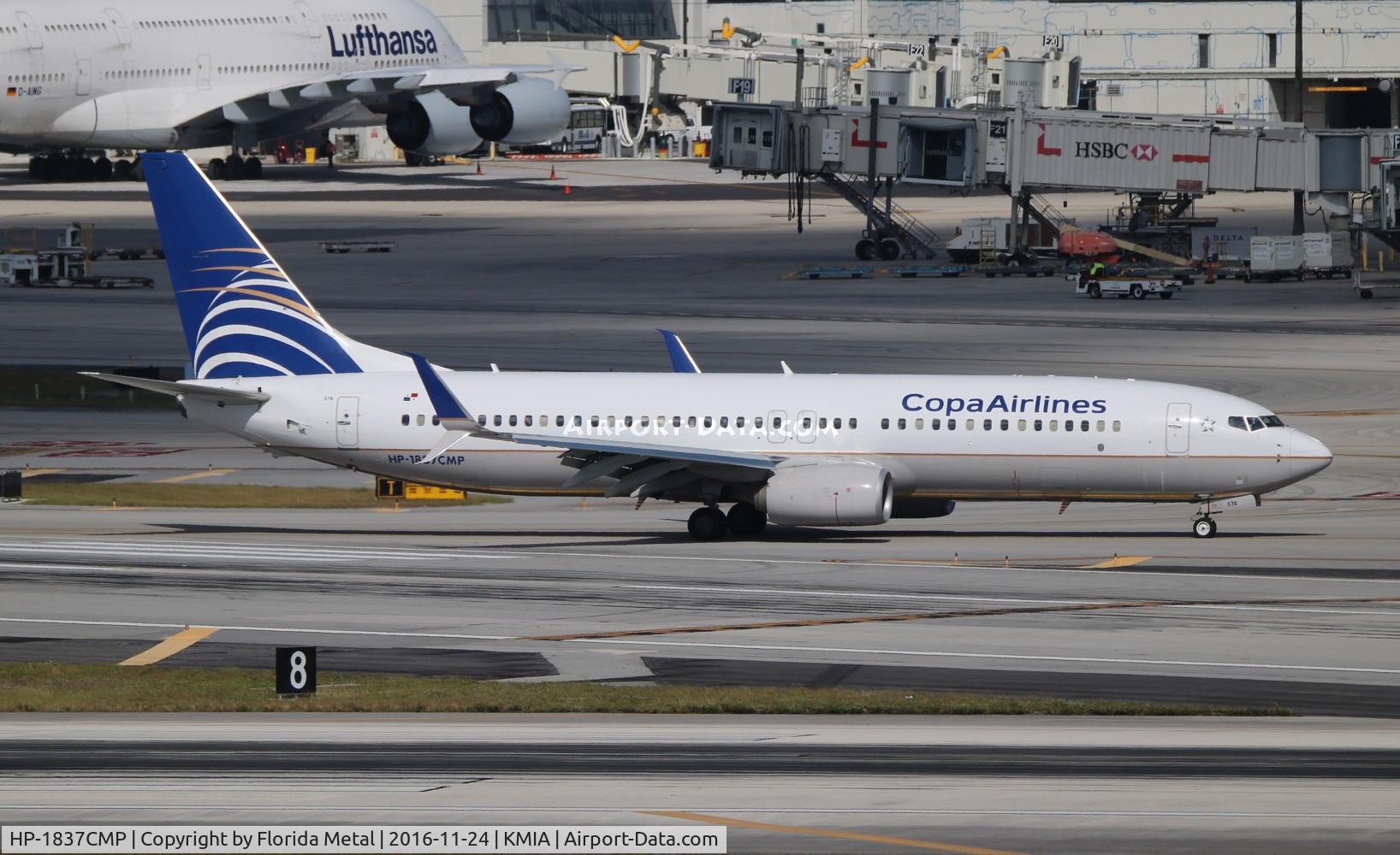 HP-1837CMP, 2014 Boeing 737-8V3 C/N 40783, MIA 2016