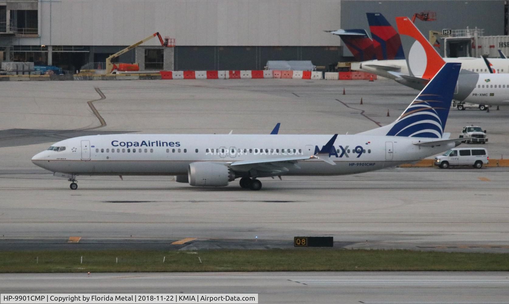 HP-9901CMP, 2018 Boeing 737-9 MAX C/N 44161, MIA 2018