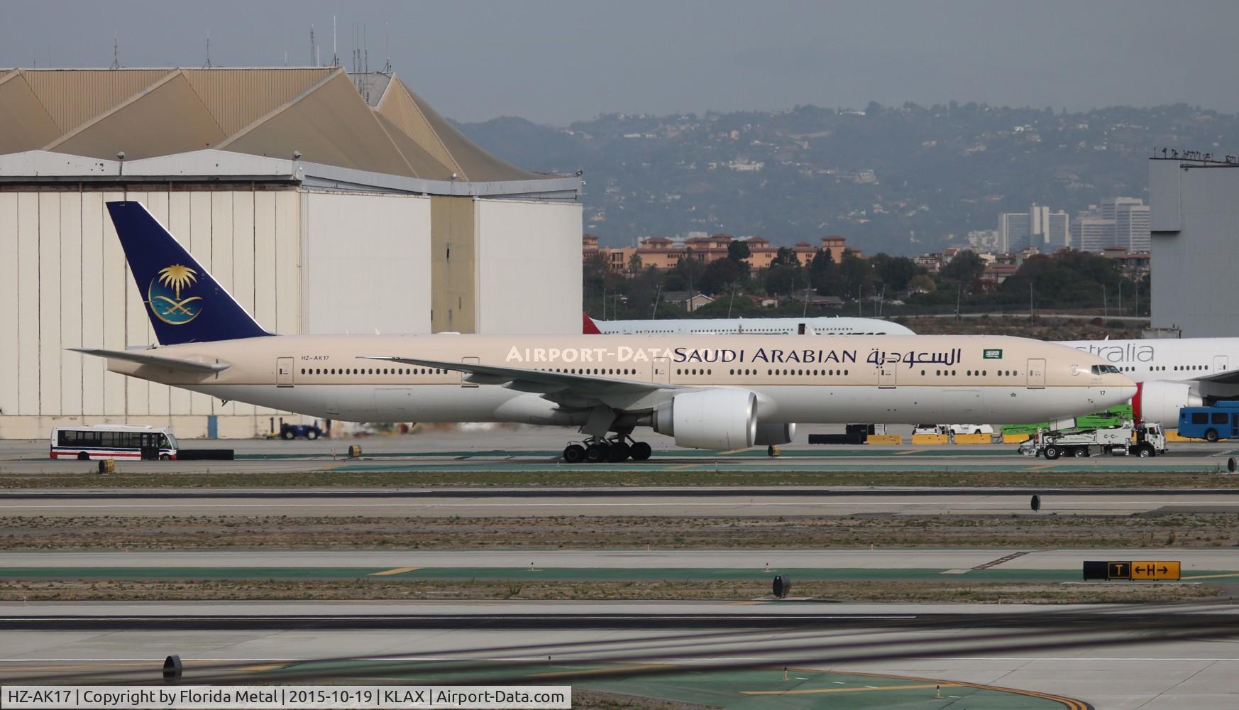 HZ-AK17, 2013 Boeing 777-368/ER C/N 41054, LAX 2017