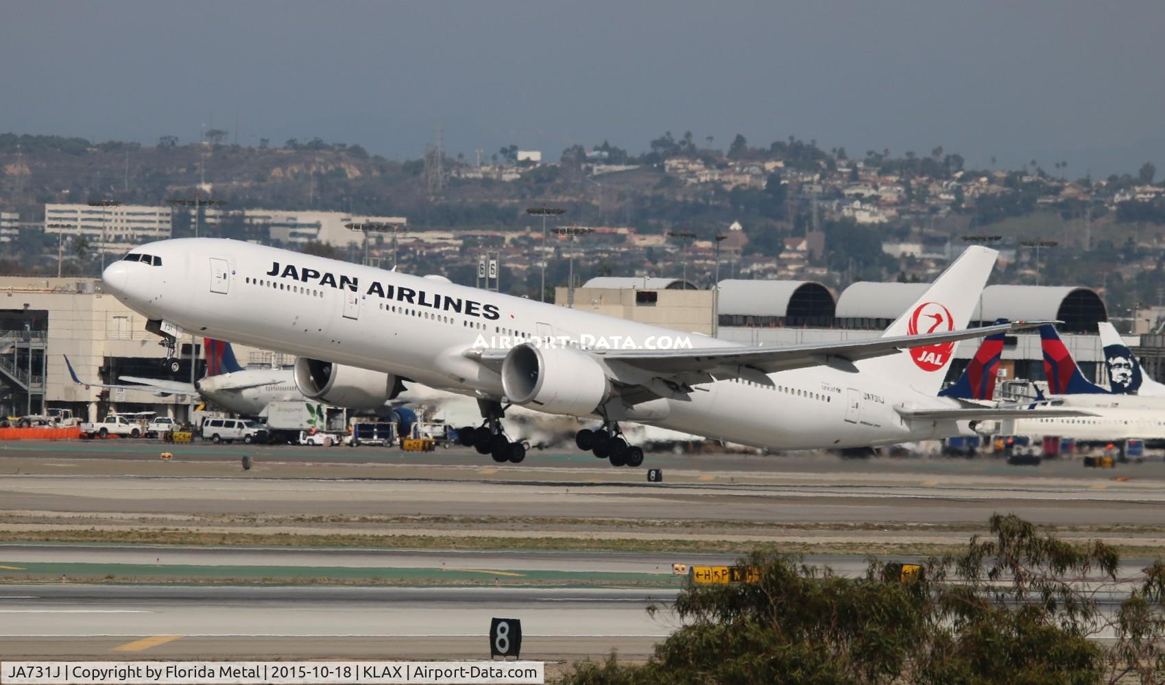 JA731J, 2003 Boeing 777-346/ER C/N 32431, LAX 2015