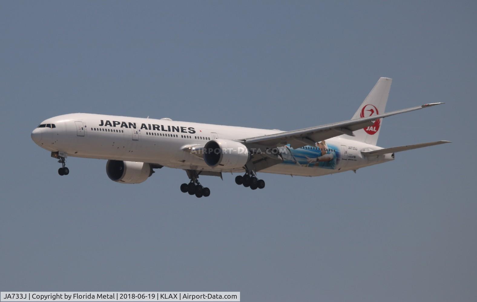 JA733J, 2005 Boeing 777-346/ER C/N 32432, LAX 2018