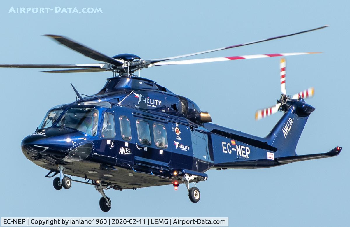 EC-NEP, AgustaWestland AW-139 C/N 31236, Helity Copter Airline at Malaga
