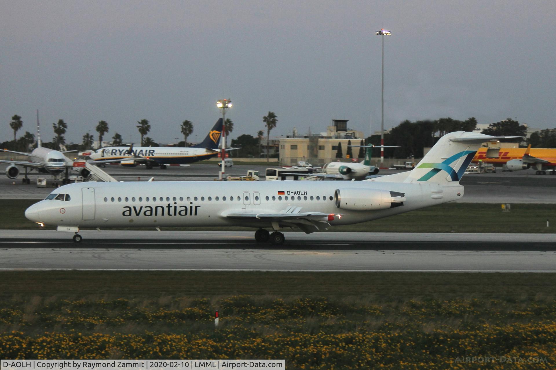 D-AOLH, 1995 Fokker 100 (F-28-0100) C/N 11505, Fokker 100 D-AOLH Avanti Air