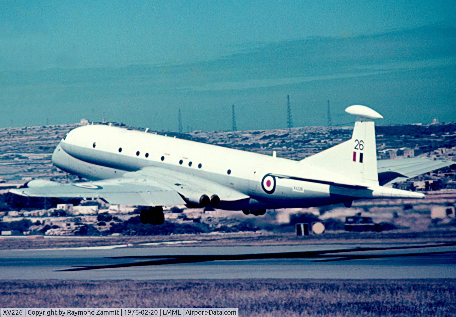 XV226, 1968 Hawker Siddeley Nimrod MR.1 C/N 8001, H:S: Nimrod MR1 XV226 of 203 Sqd RAF Luqa Malta