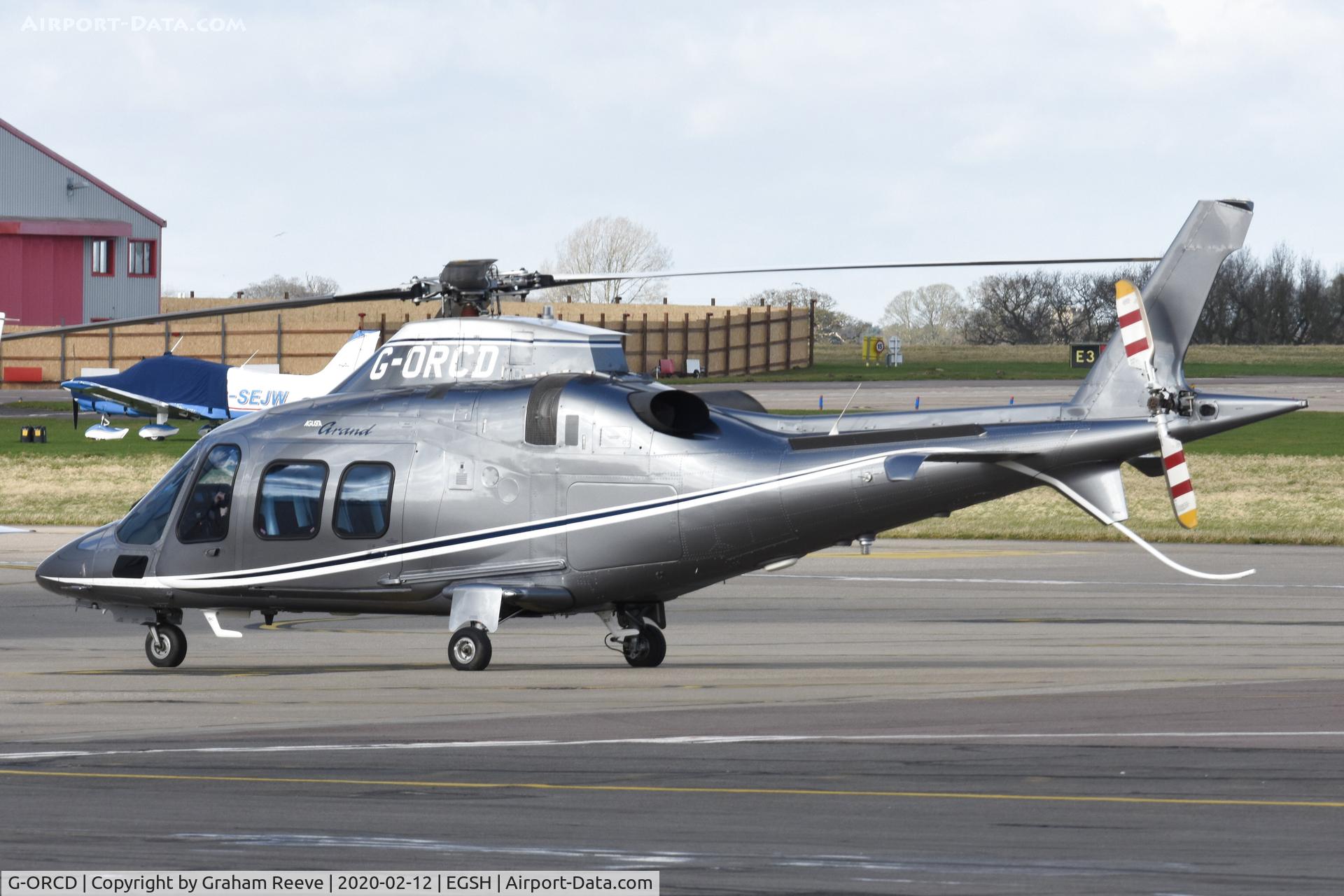 G-ORCD, 2005 Agusta A-109S Grand C/N 22009, Parked at Norwich.