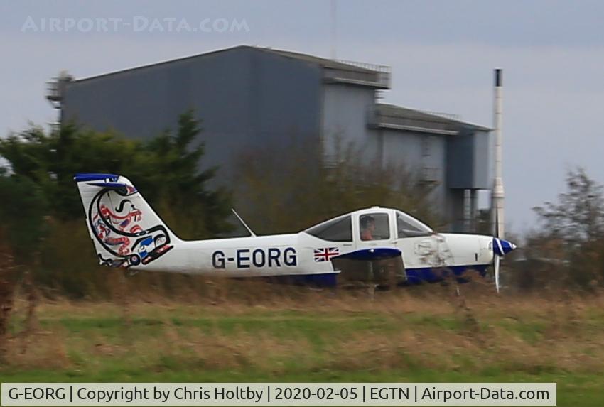 G-EORG, 1978 Piper PA-38-112 Tomahawk Tomahawk C/N 38-78A0427, Just landed at Enstone Aerodrome Oxon.