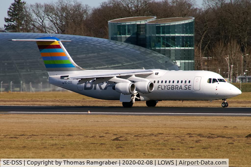 SE-DSS, 1994 British Aerospace Avro 146-RJ100 C/N E3245, Braathens Regional Avro RJ100
