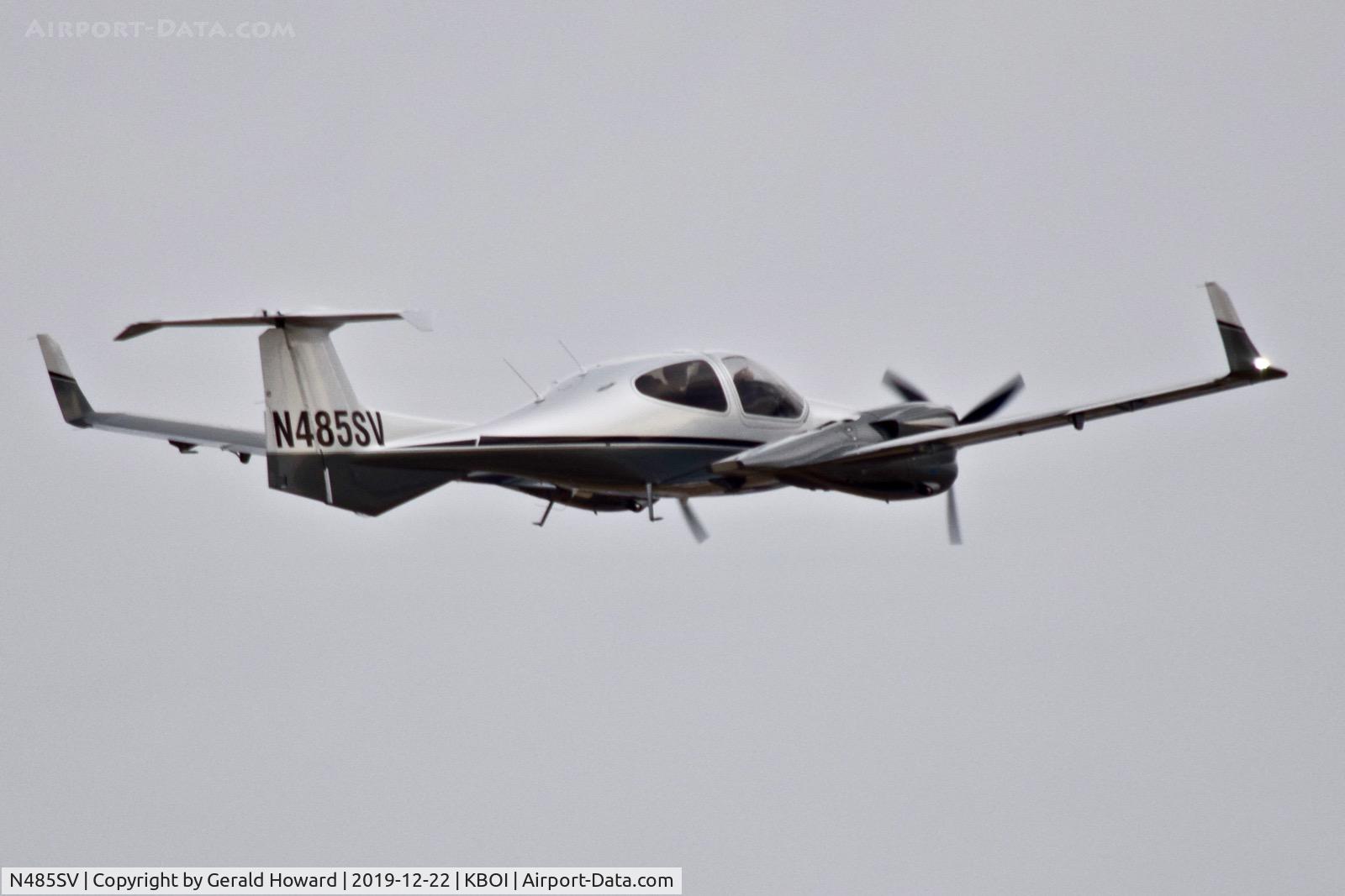 N485SV, Diamond DA-42 NG Twin Star C/N 42.N387, Departing BOI.