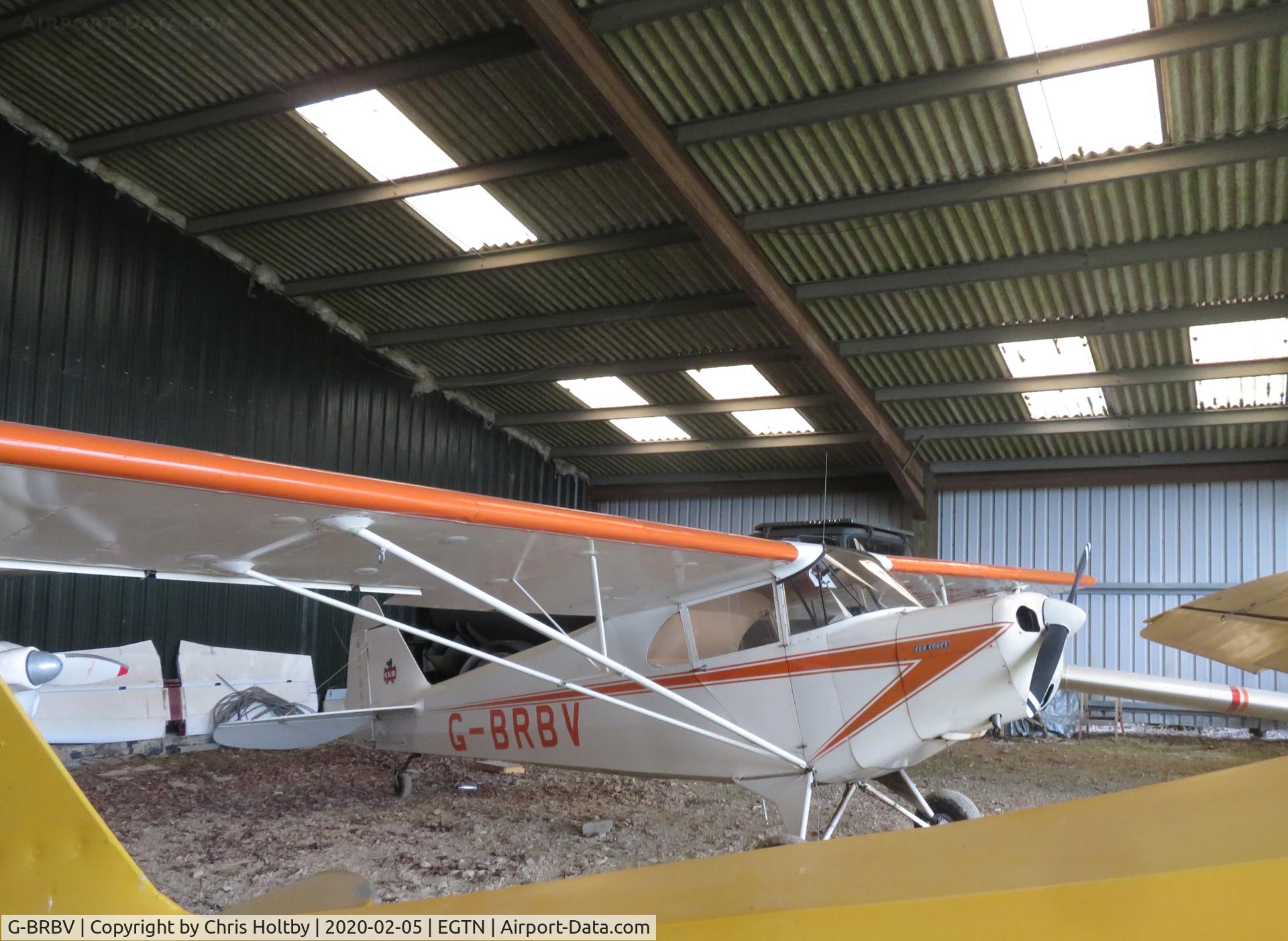 G-BRBV, 1941 Piper J-4A Cub Coupe C/N 4-1080, Stored now at Enstone Airfield Oxon.