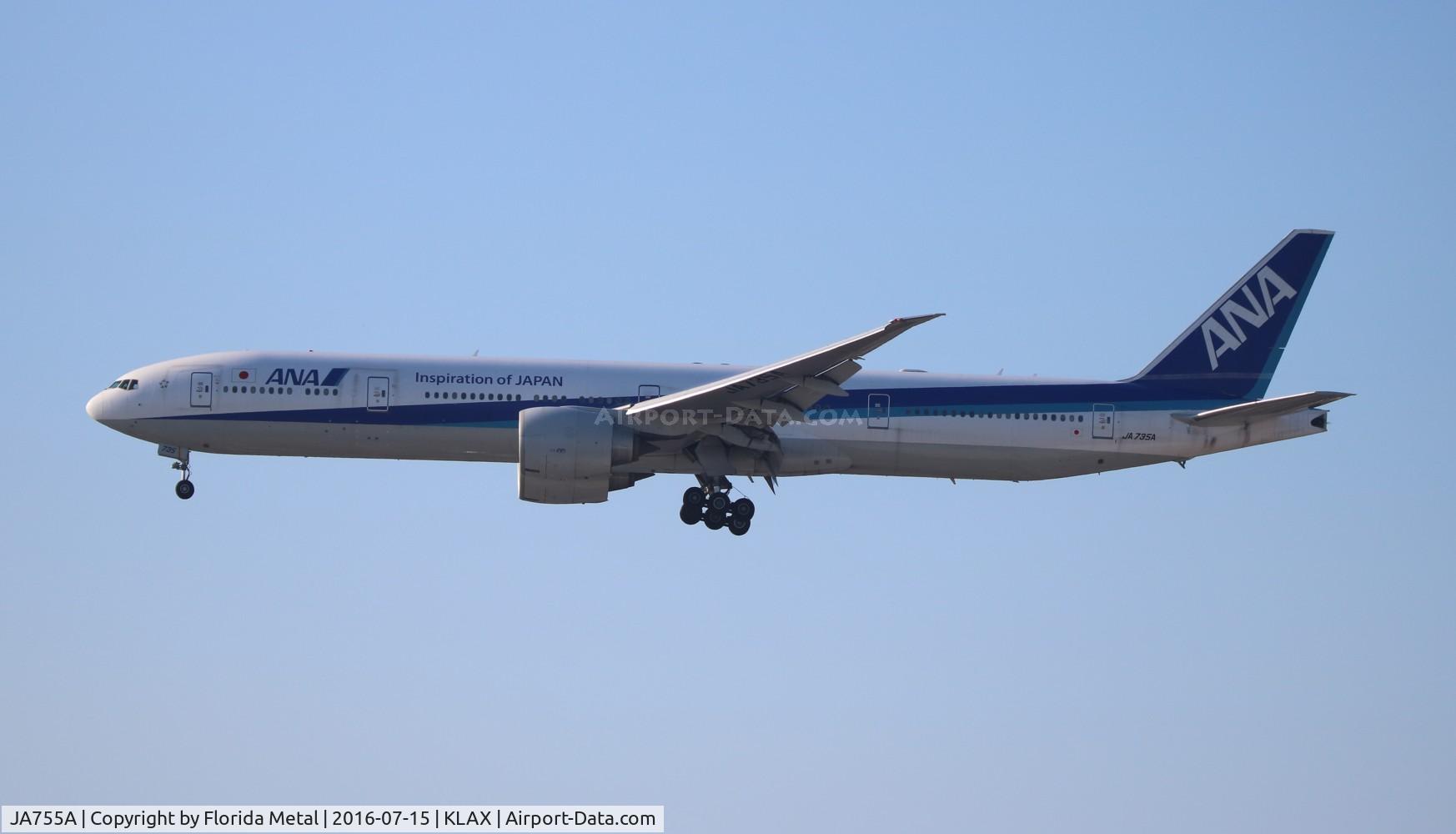 JA755A, 1999 Boeing 777-381 C/N 28275, LAX 2016