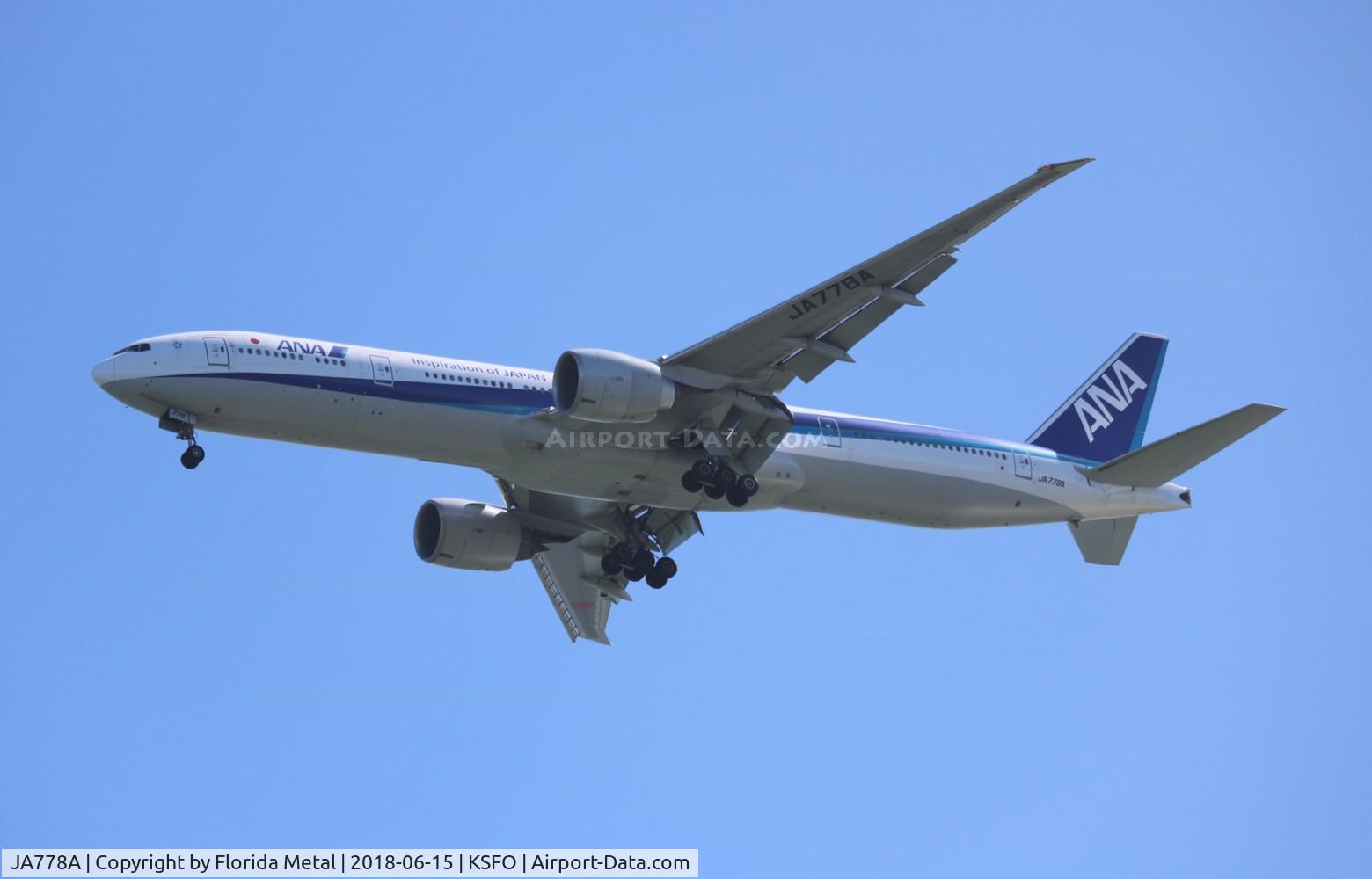 JA778A, 2007 Boeing 777-381/ER C/N 32651, SFO 2018