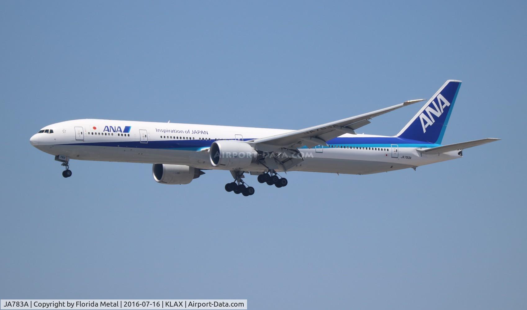 JA783A, 2008 Boeing 777-381/ER C/N 27940, LAX 2016
