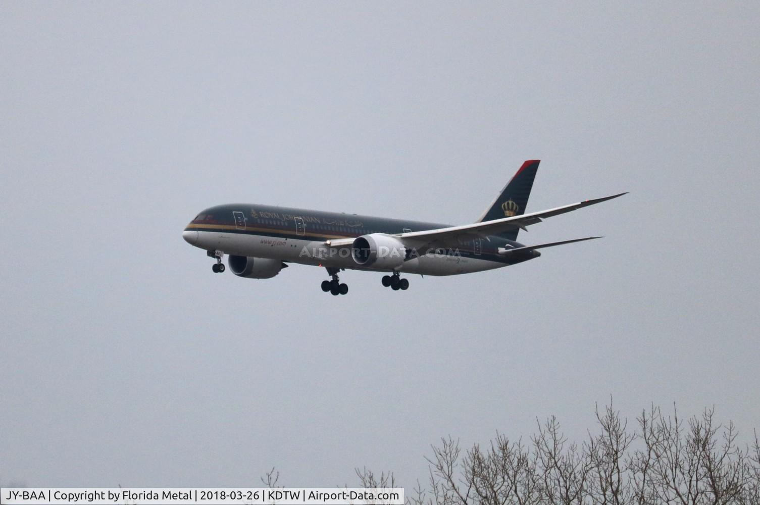 JY-BAA, 2014 Boeing 787-8 Dreamliner C/N 37983, DTW 2018