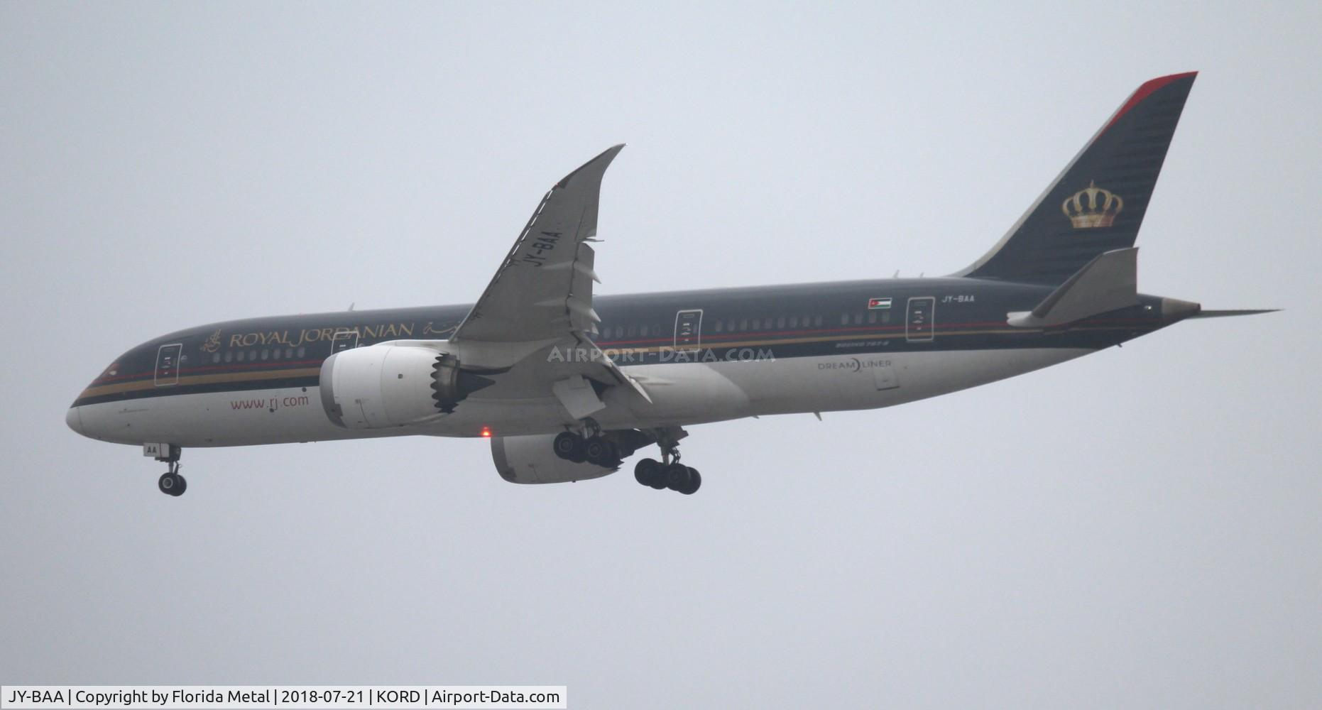 JY-BAA, 2014 Boeing 787-8 Dreamliner C/N 37983, ORD 2018