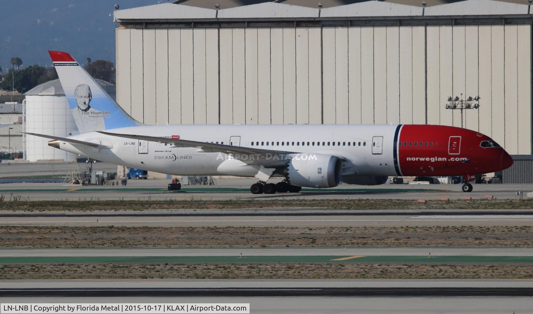 LN-LNB, 2013 Boeing 787-8 Dreamliner Dreamliner C/N 35305, LAX 2015