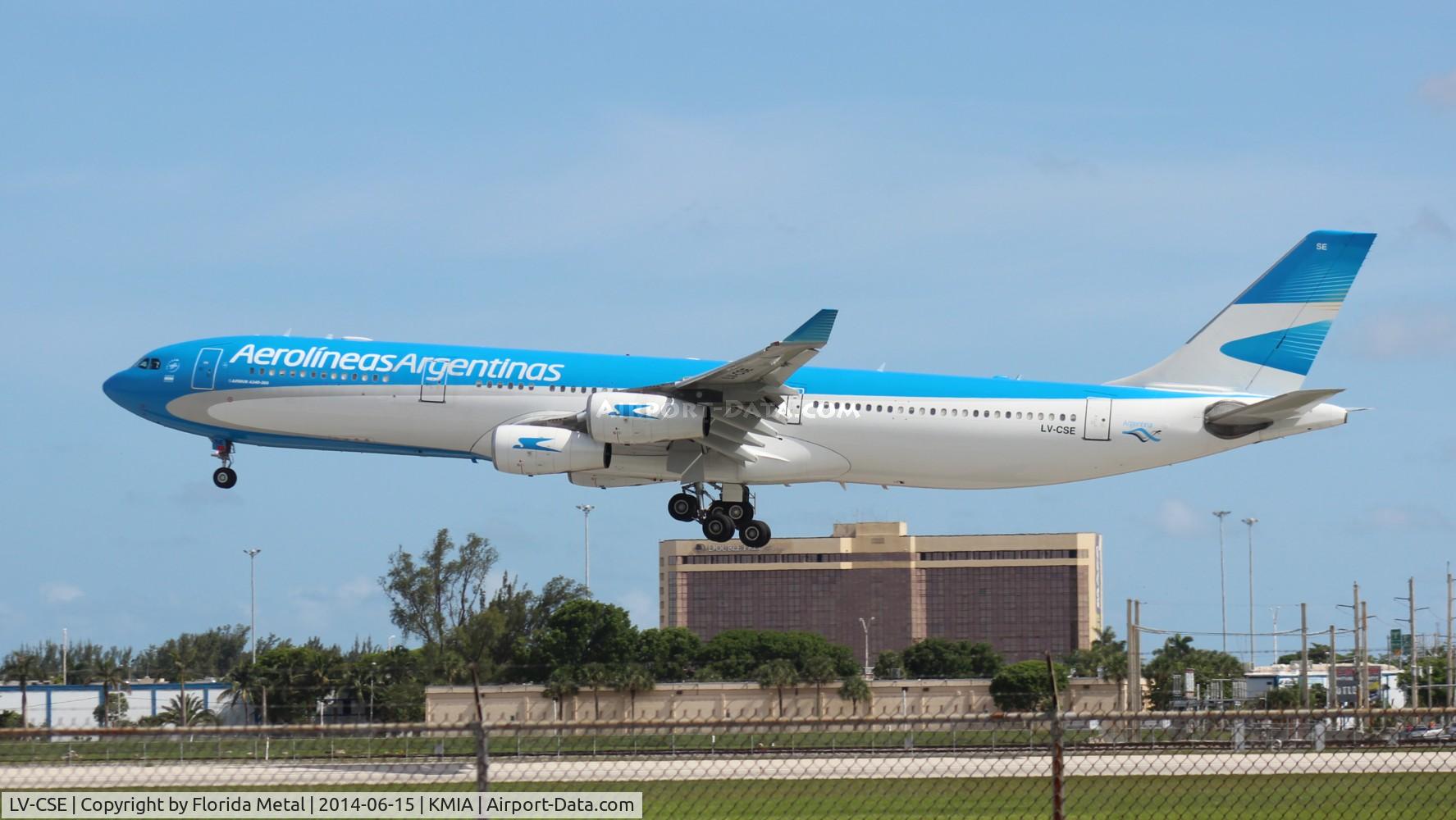 LV-CSE, 1996 Airbus A340-313 C/N 126, MIA 2014