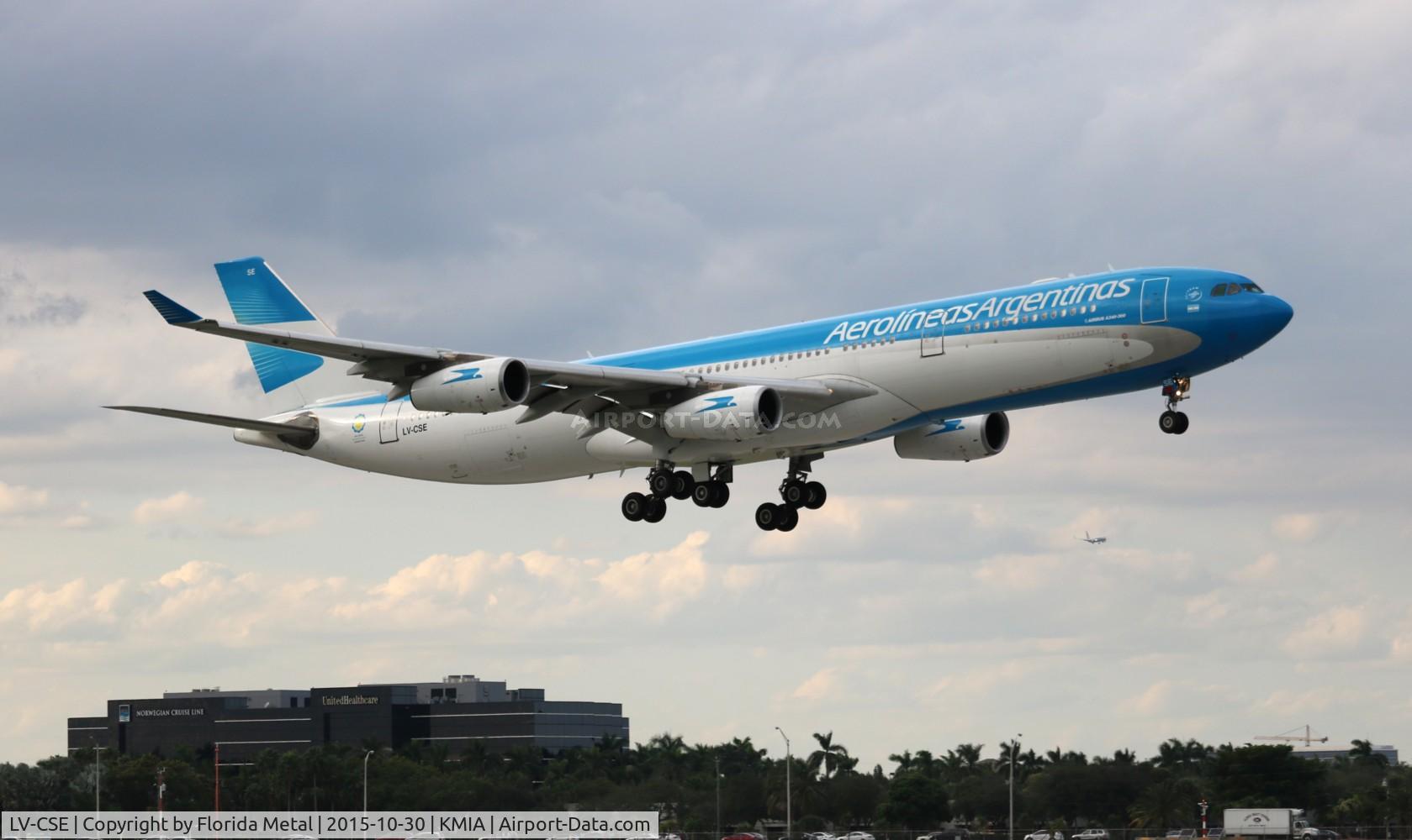 LV-CSE, 1996 Airbus A340-313 C/N 126, MIA 2015