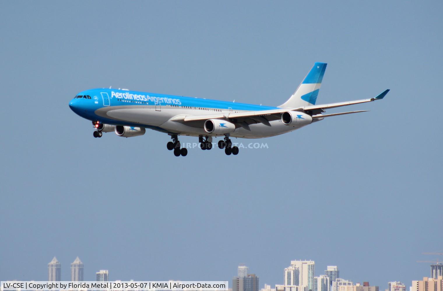 LV-CSE, 1996 Airbus A340-313 C/N 126, MIA 2013