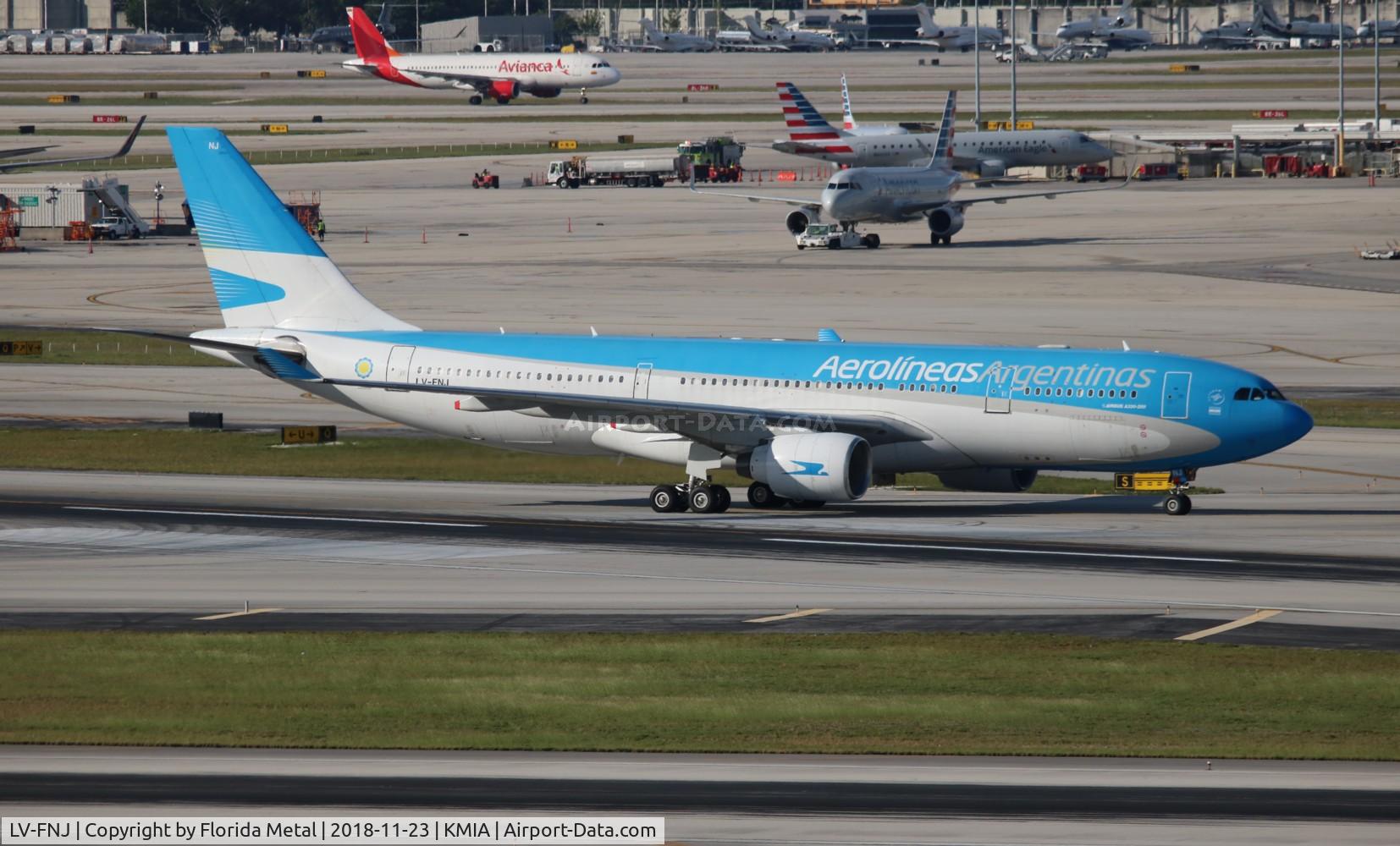 LV-FNJ, 1999 Airbus A330-223 C/N 300, MIA 2018