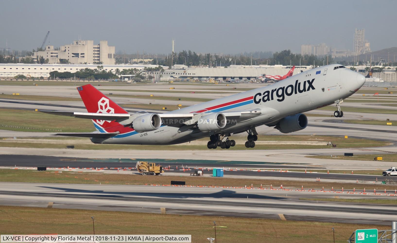 LX-VCE, 2012 Boeing 747-8R7F C/N 35810, MIA 2018