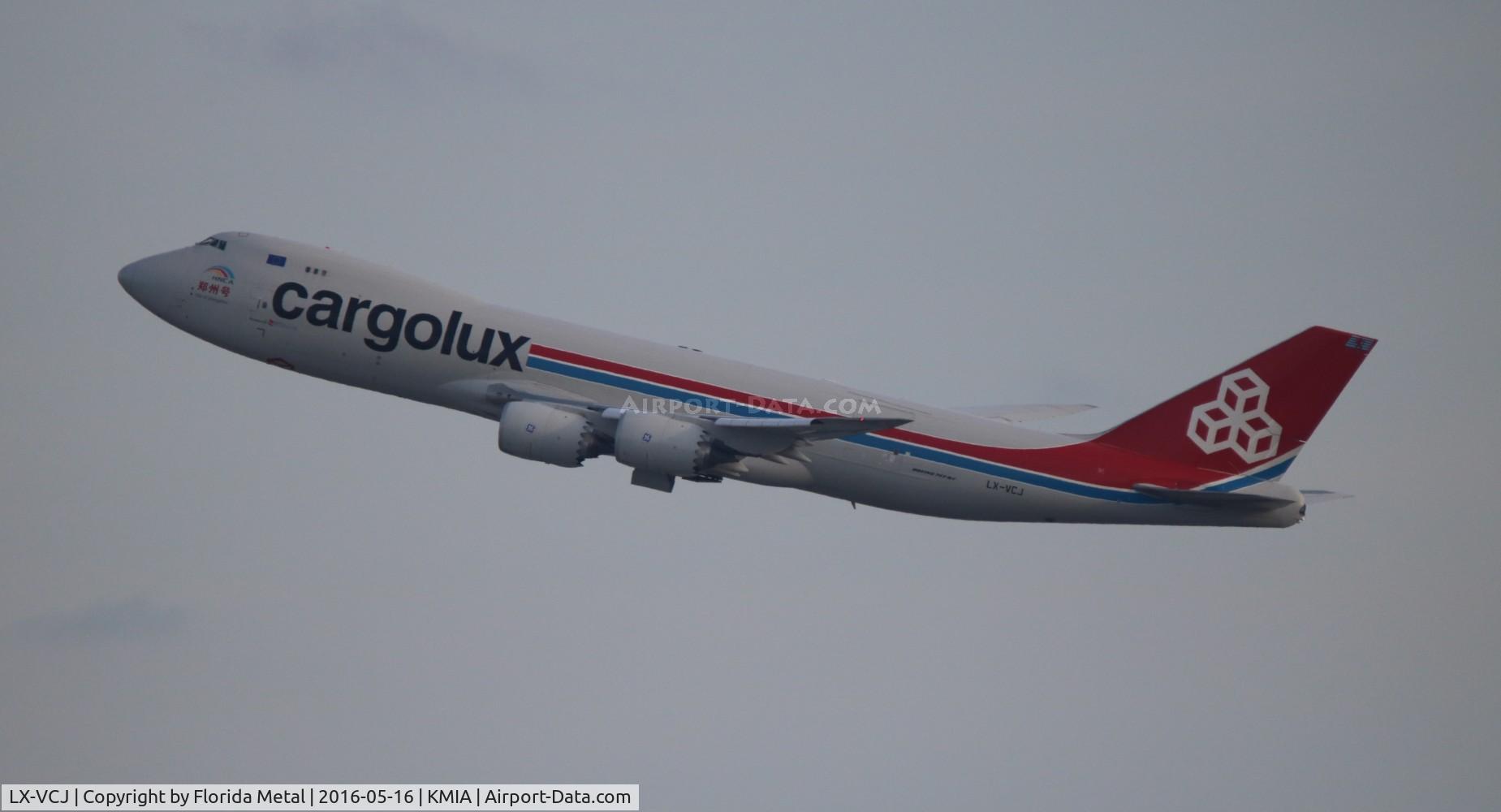 LX-VCJ, 2014 Boeing 747-8R7F C/N 38077, MIA 2016