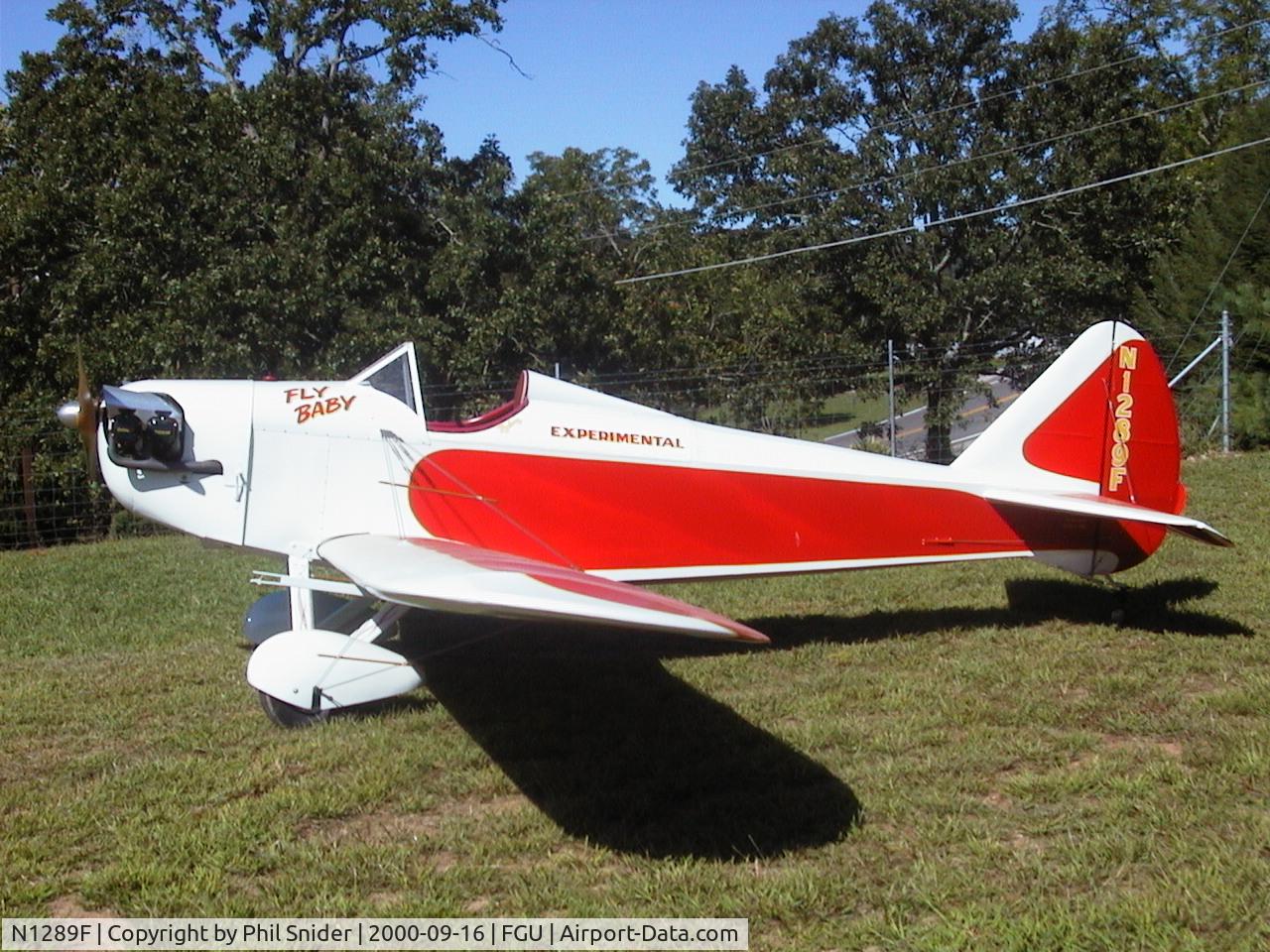 N1289F, 1976 Bowers Fly Baby 1A C/N 564, Collegedale TN