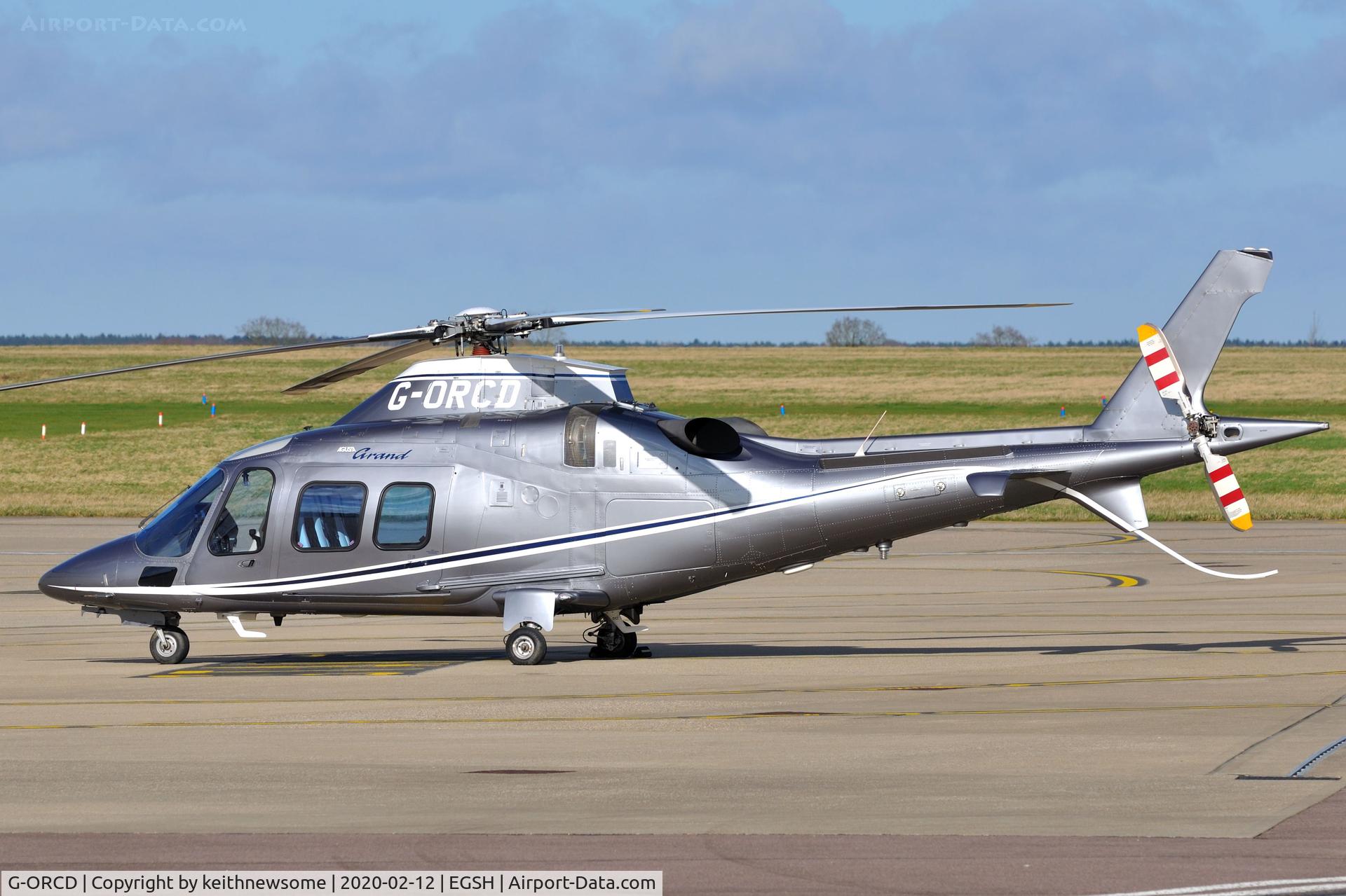 G-ORCD, 2005 Agusta A-109S Grand C/N 22009, Parked at Norwich.