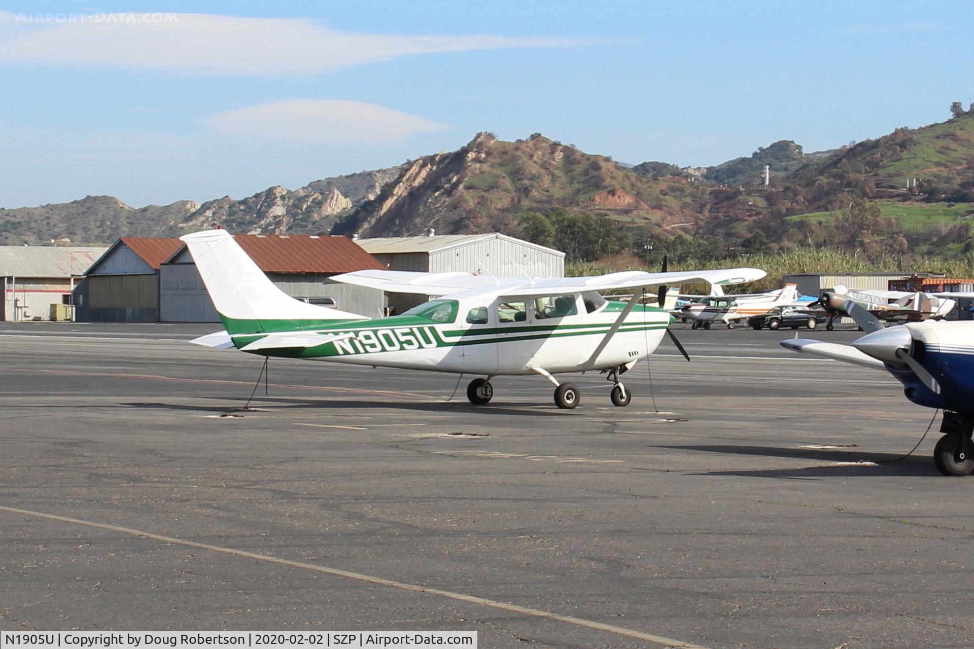 N1905U, 1973 Cessna U206F Stationair C/N U20602275, 1973 Cessna U206F STATIONAIR, Continental IO-520 285 Hp, 6 seats. On Transient Ramp.