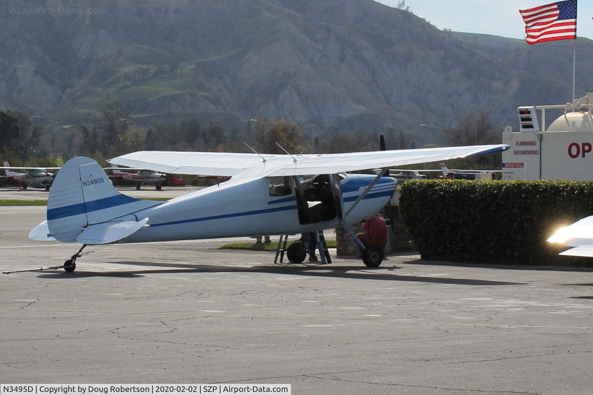 N3495D, 1955 Cessna 170B C/N 27038, 1955 Cessna 170B, Continental O-300 145 Hp 6 cylinder, will be refueling