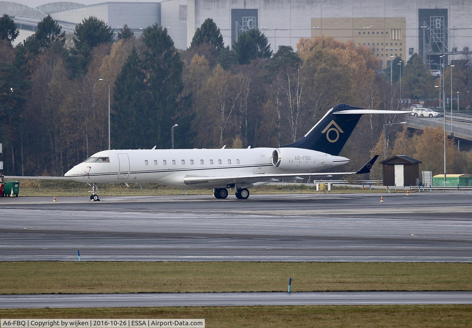 A6-FBQ, 2007 Bombardier BD-700-1A11 Global 5000 C/N 9282, Ramp M