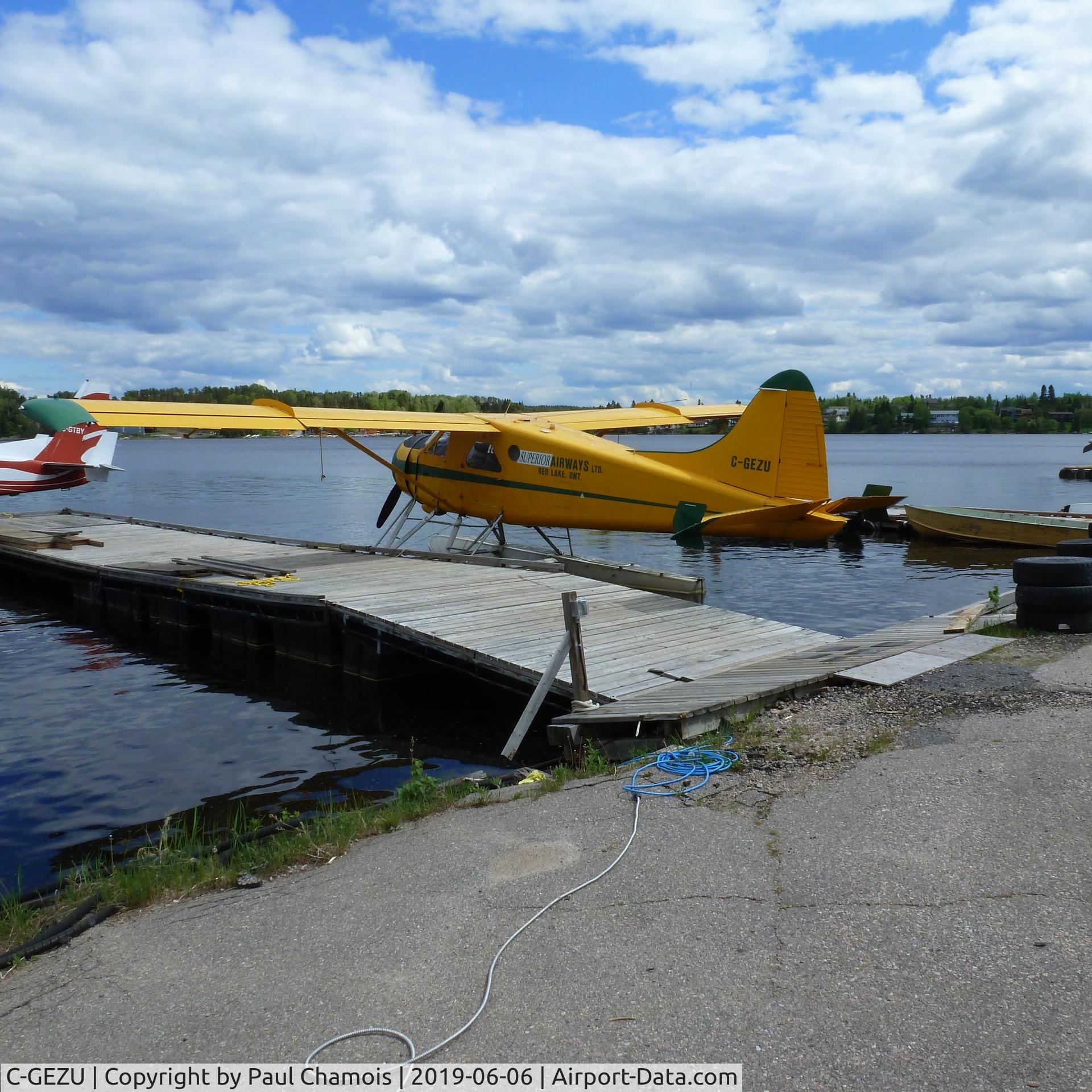 C-GEZU, 1953 De Havilland Canada U-6A Beaver C/N 647, At Red Lake, Ontario