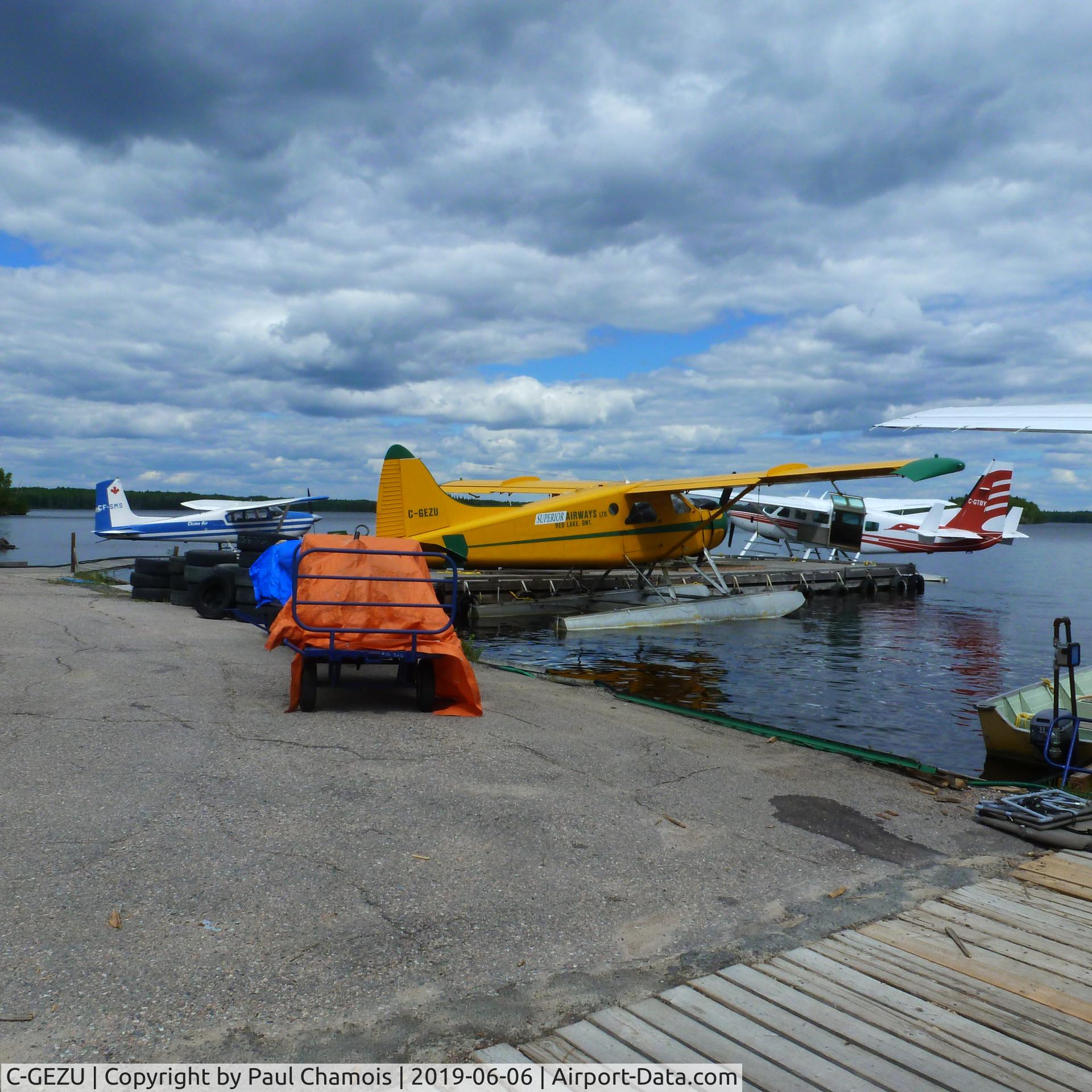 C-GEZU, 1953 De Havilland Canada U-6A Beaver C/N 647, At Red Lake, Ontario