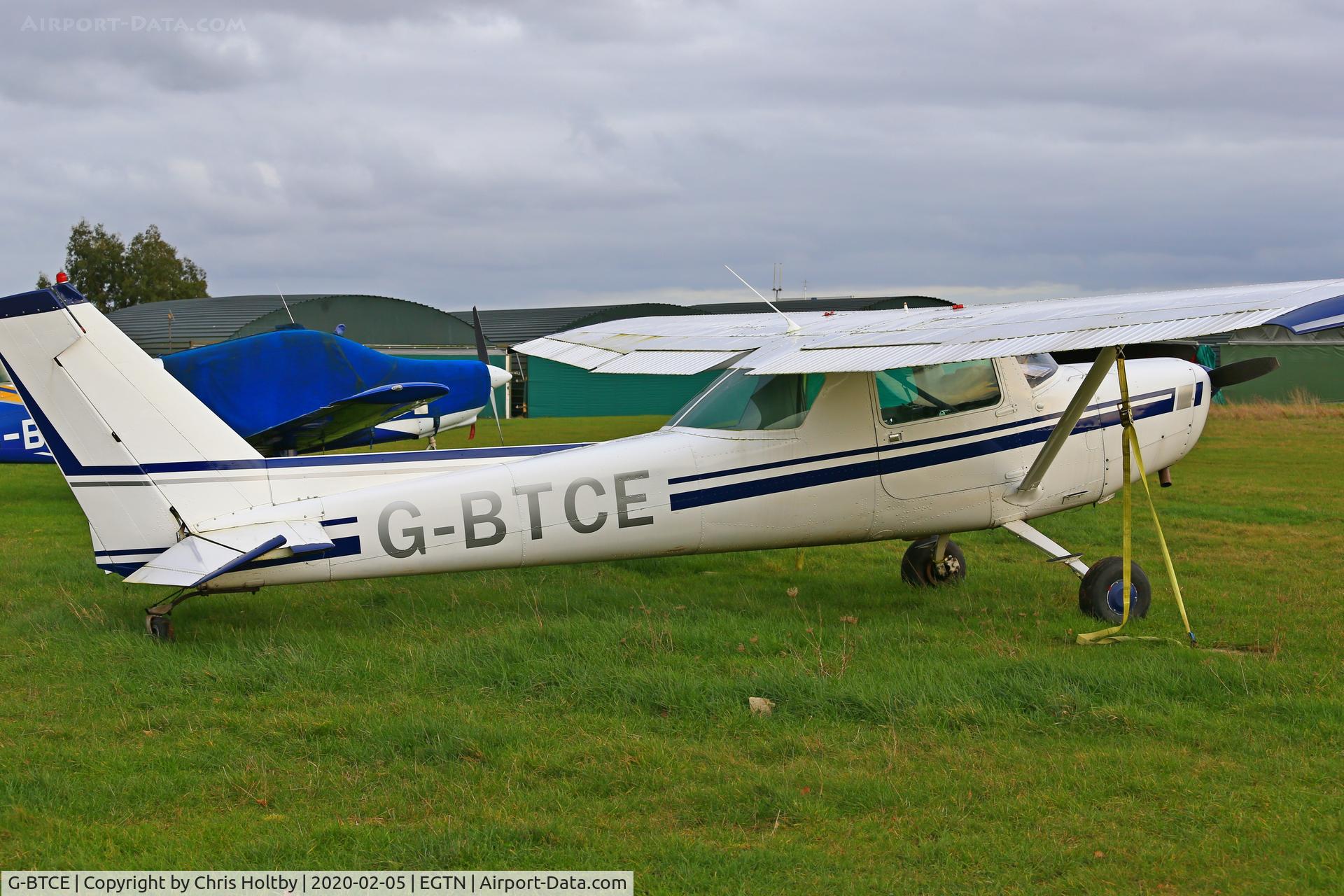 G-BTCE, 1978 Cessna 152 C/N 152-81376, Parked at Enstone Airfield Oxon