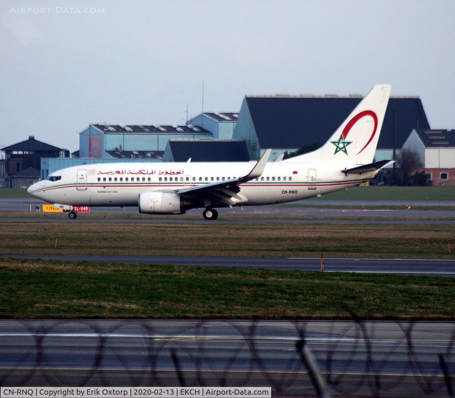 CN-RNQ, 2000 Boeing 737-7B6 C/N 28985, CN-RNQ landed rw 22L