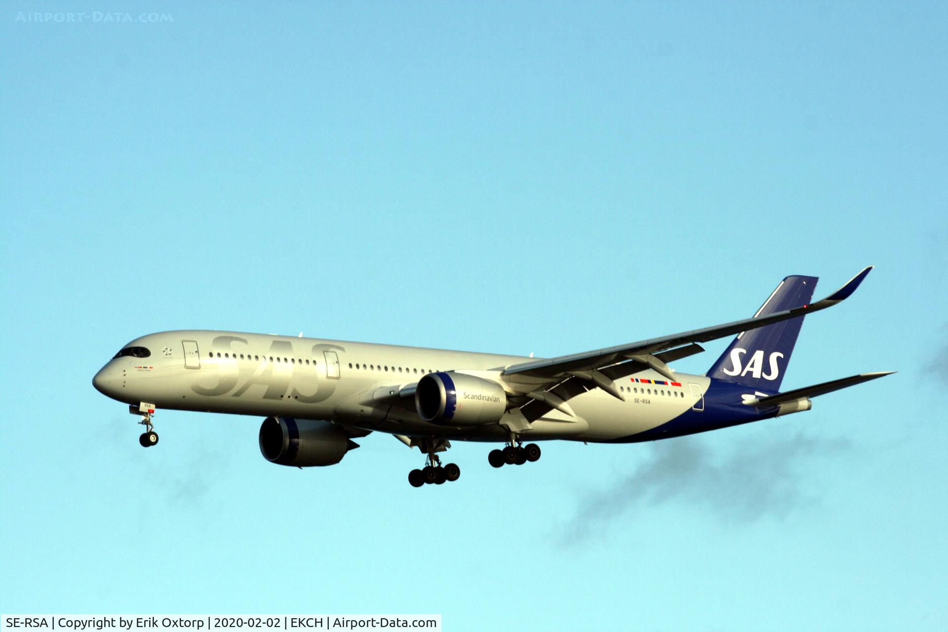SE-RSA, 2019 Airbus A350-941 C/N 358, SE-RSA landing rw 30