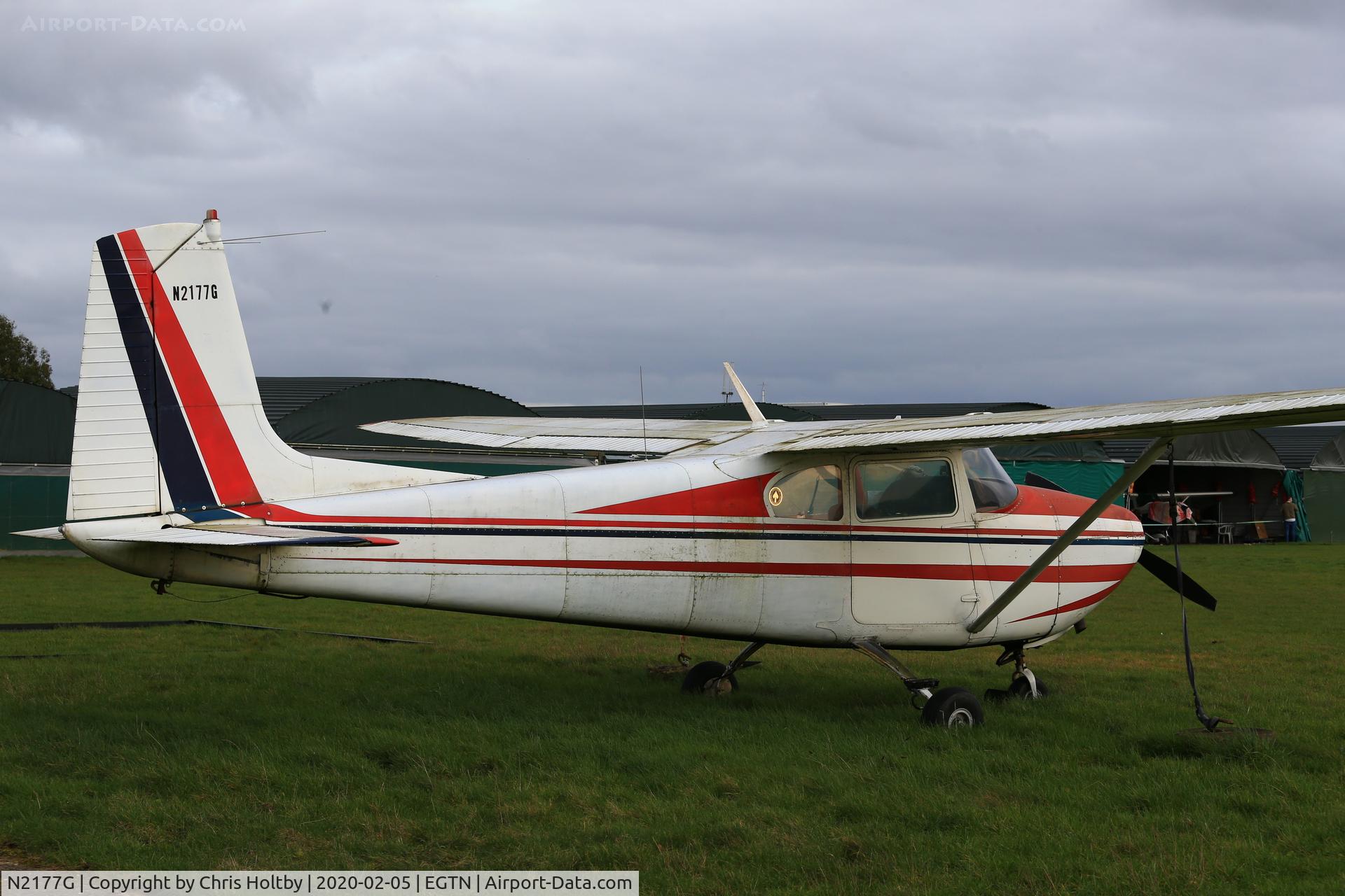 N2177G, 1958 Cessna 182A Skylane C/N 51477, 1958 Skylane parked at Enstone Airfield looking its age and a little weather beaten
