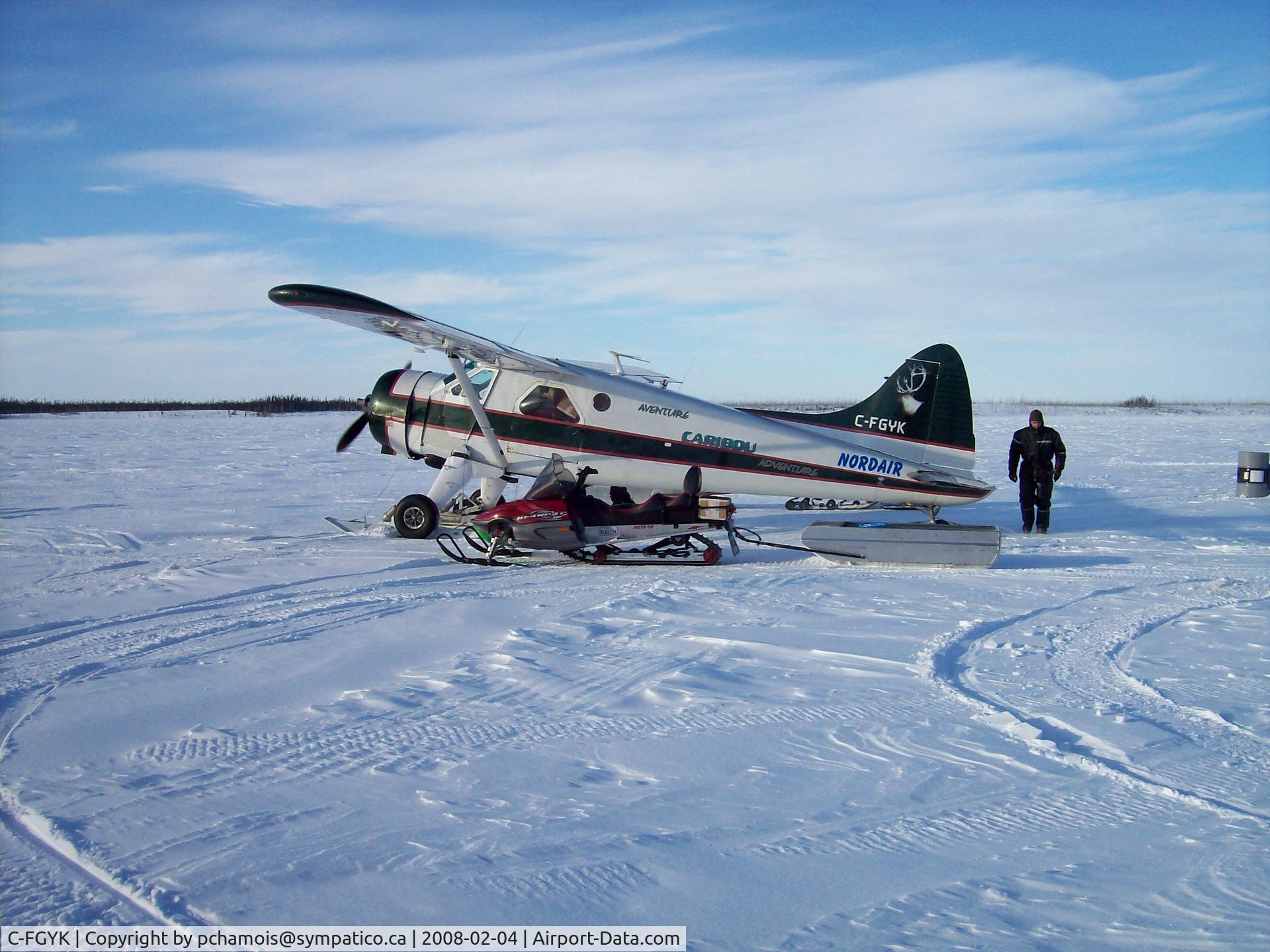 C-FGYK, 1951 De Havilland Canada DHC-2 Beaver Mk.1 C/N 123, Near Radisson, northern Quebec in 2008