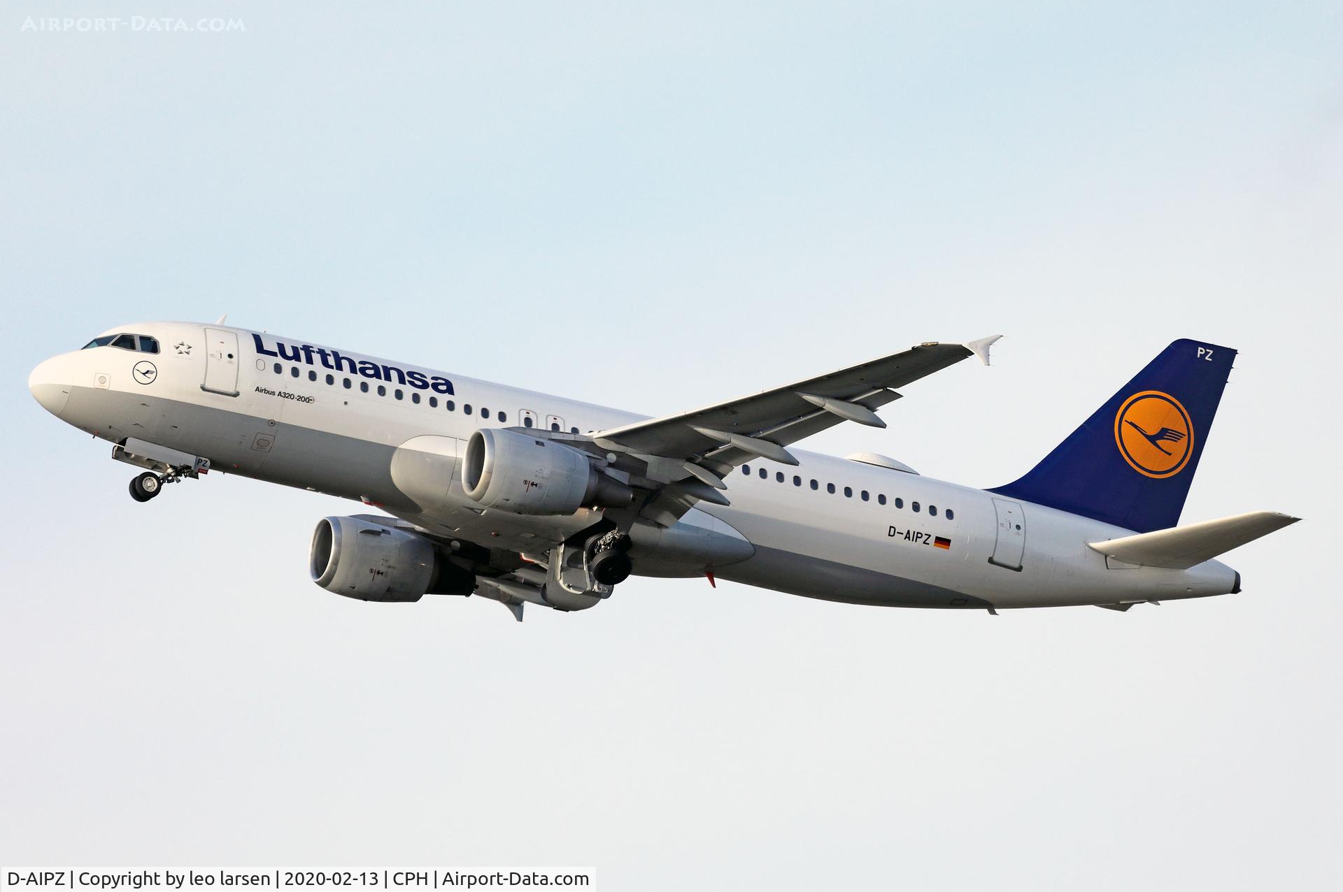 D-AIPZ, 1991 Airbus A320-211 C/N 162, Copenhagen 13.2.2020