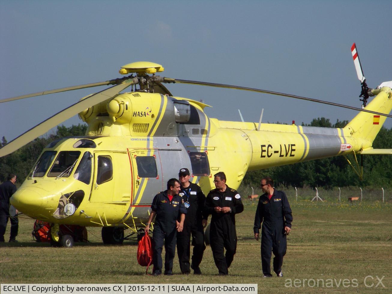 EC-LVE, 1989 PZL-Swidnik W-3AS Sokol C/N 310305, En temporada alta 11 dic 2015 Aeropuerto Int. Ángel S. Adami.