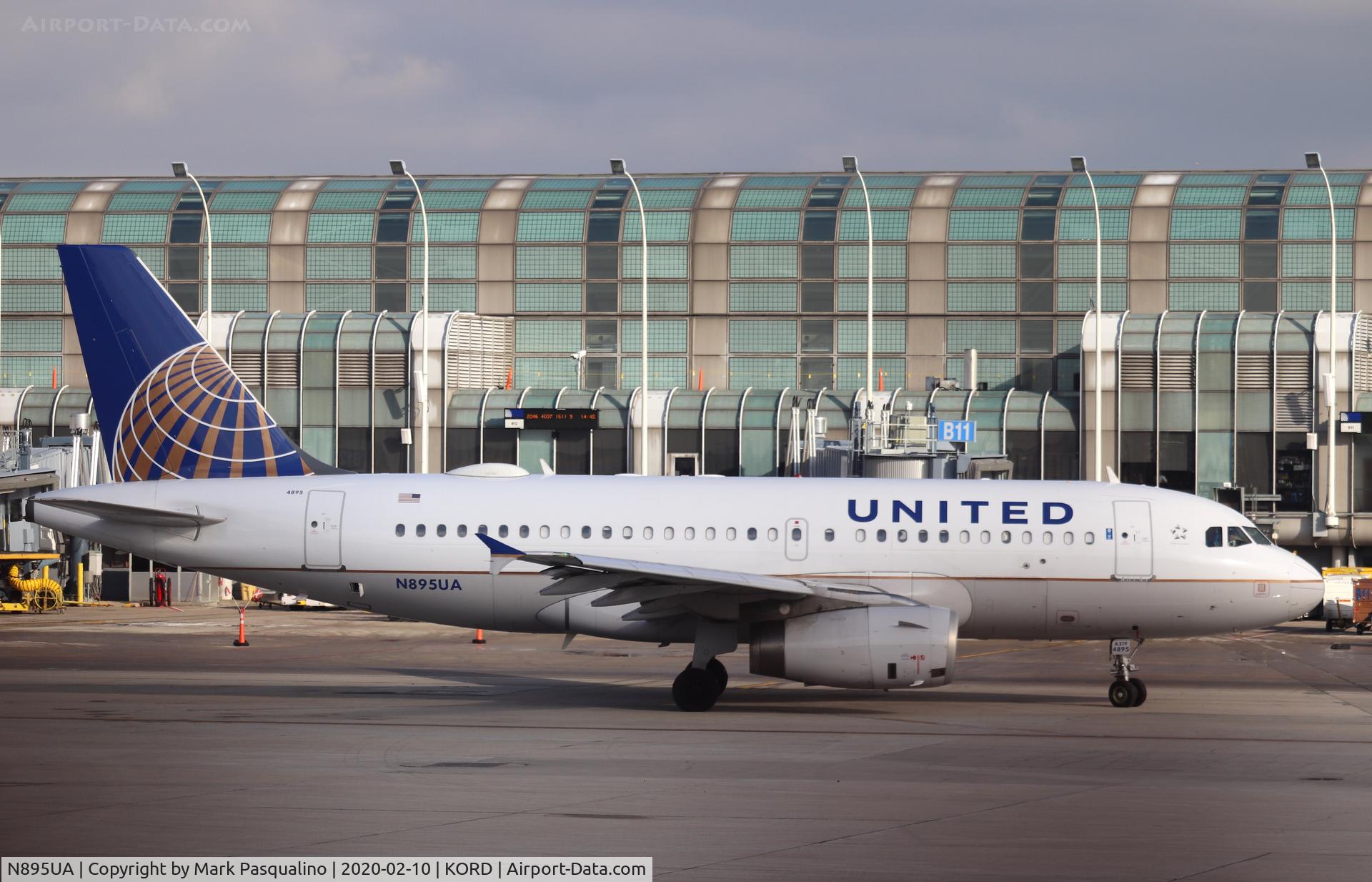 N895UA, 2007 Airbus A319-132 C/N 3020, Airbus A319-132