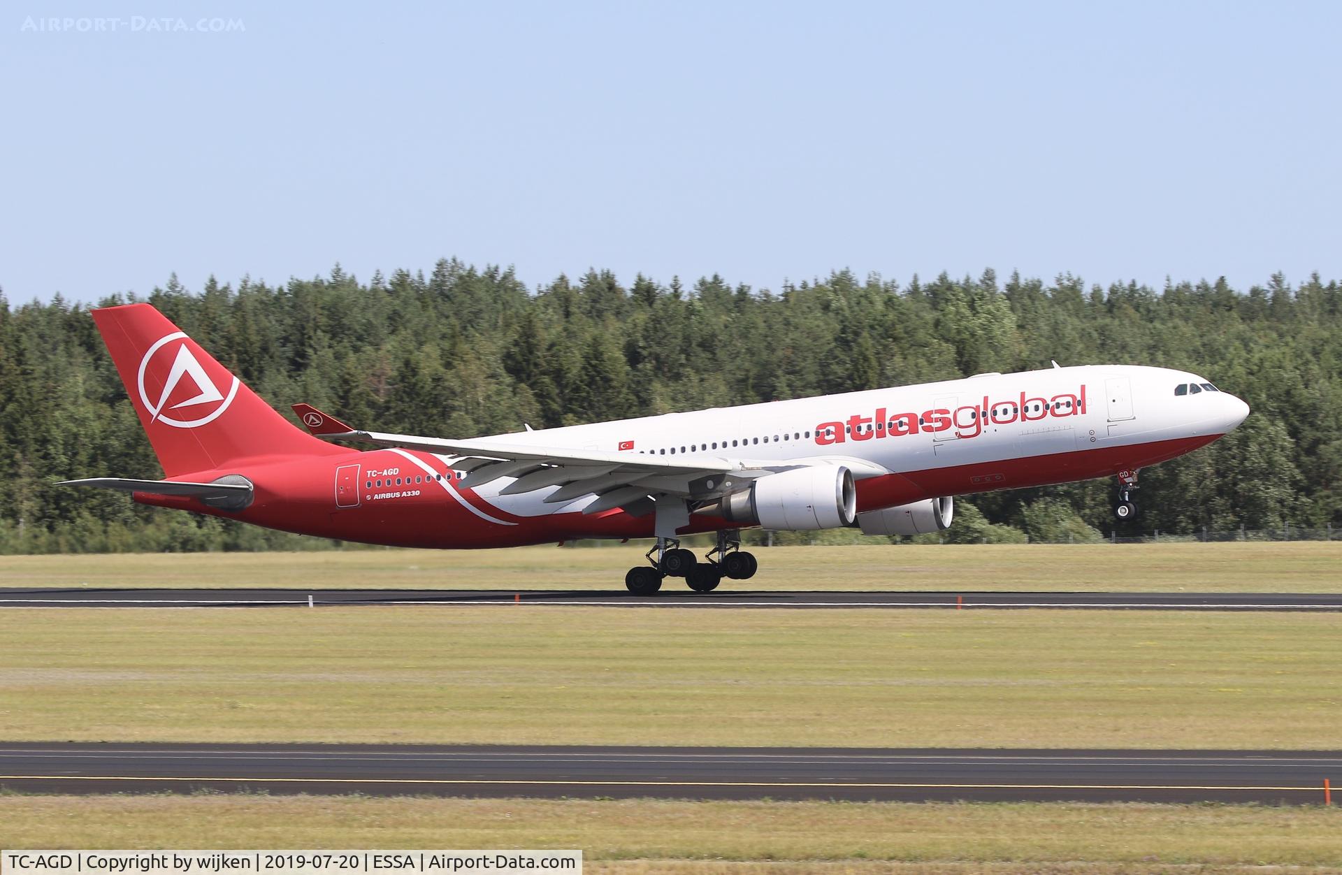 TC-AGD, 2007 Airbus A330-203 C/N 819, RWY 19L
