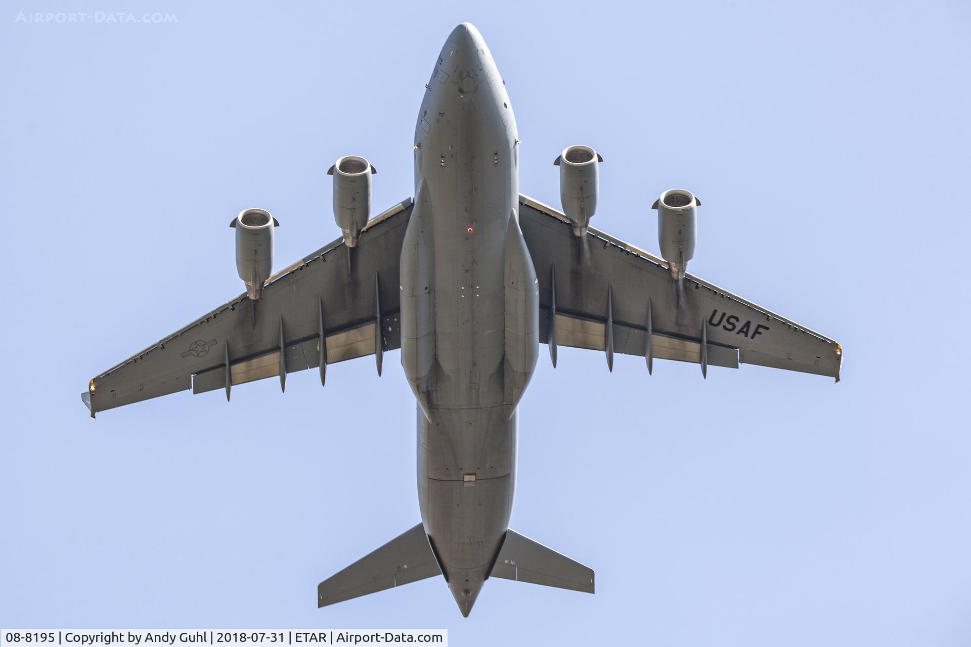 08-8195, 2008 Boeing C-17A Globemaster III C/N P-195, Belly Shot