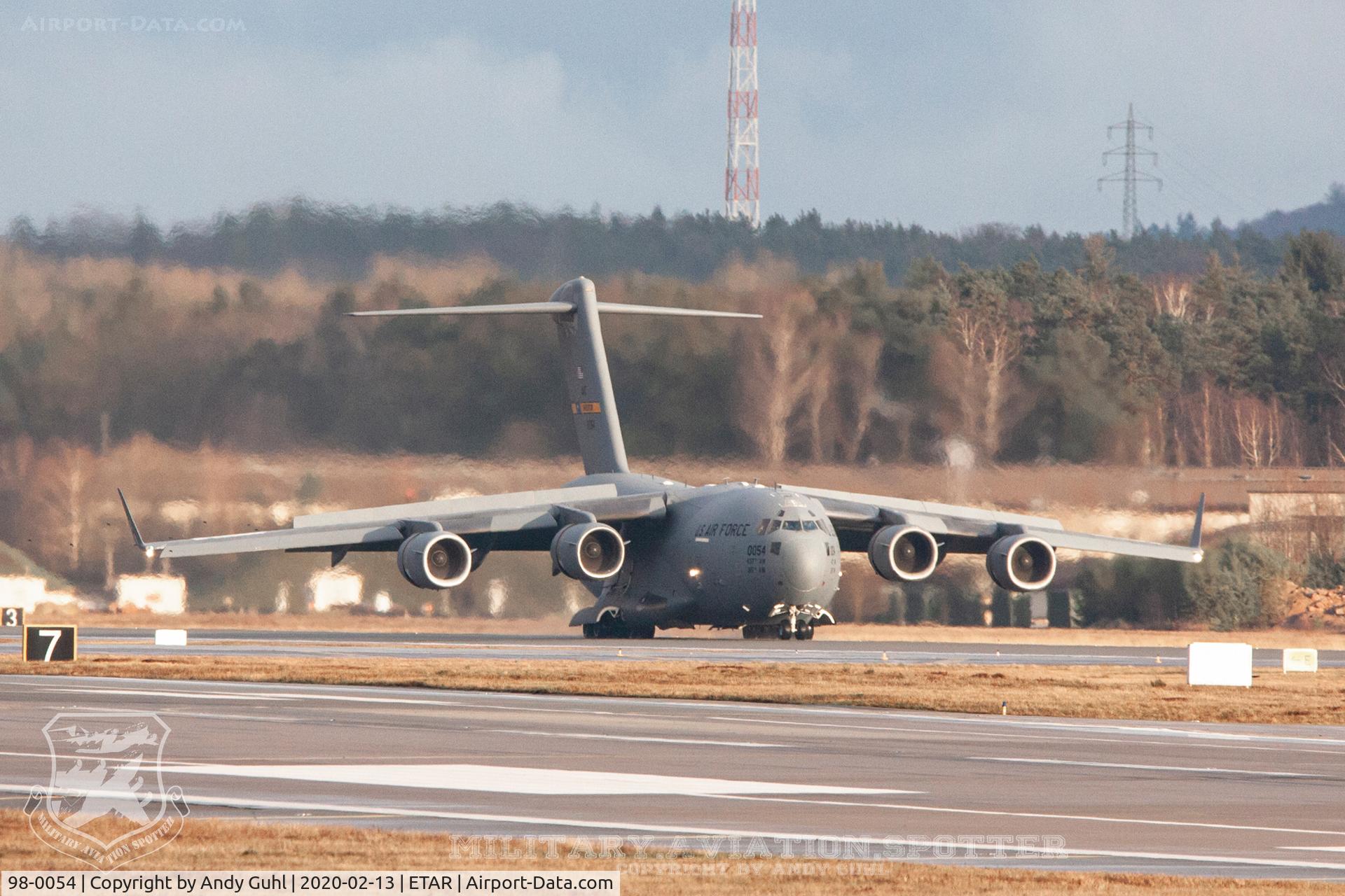 98-0054, 1998 Boeing C-17A Globemaster III C/N F-057, Ramstein